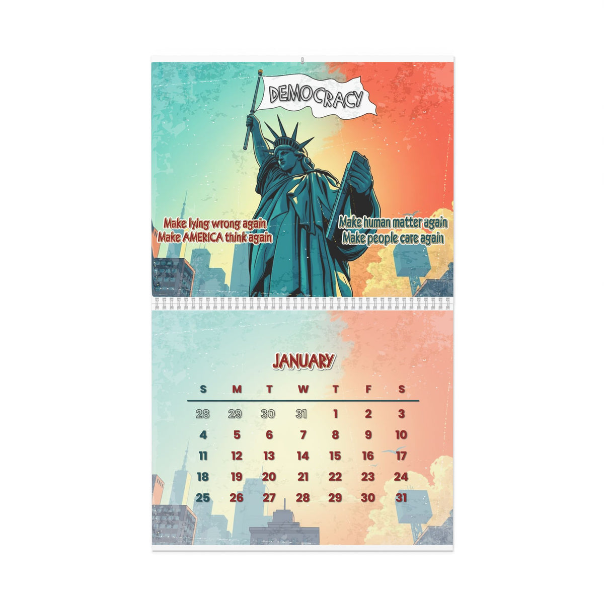 The Liberty No Kings Wall Calendar 2026