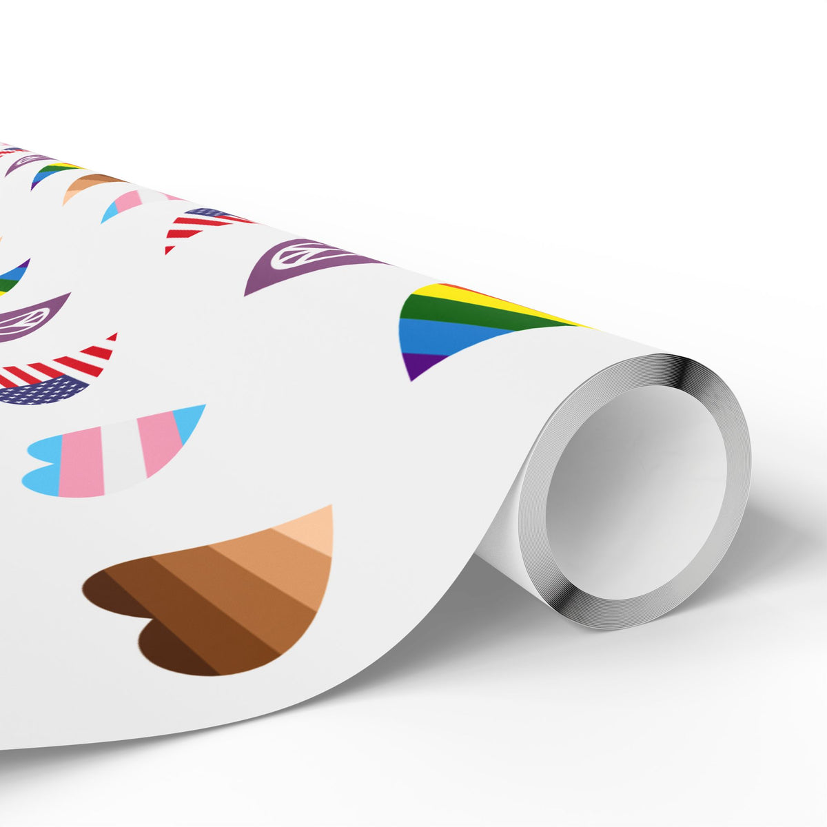 Unity Hearts Symbol Wrapping Paper Roll