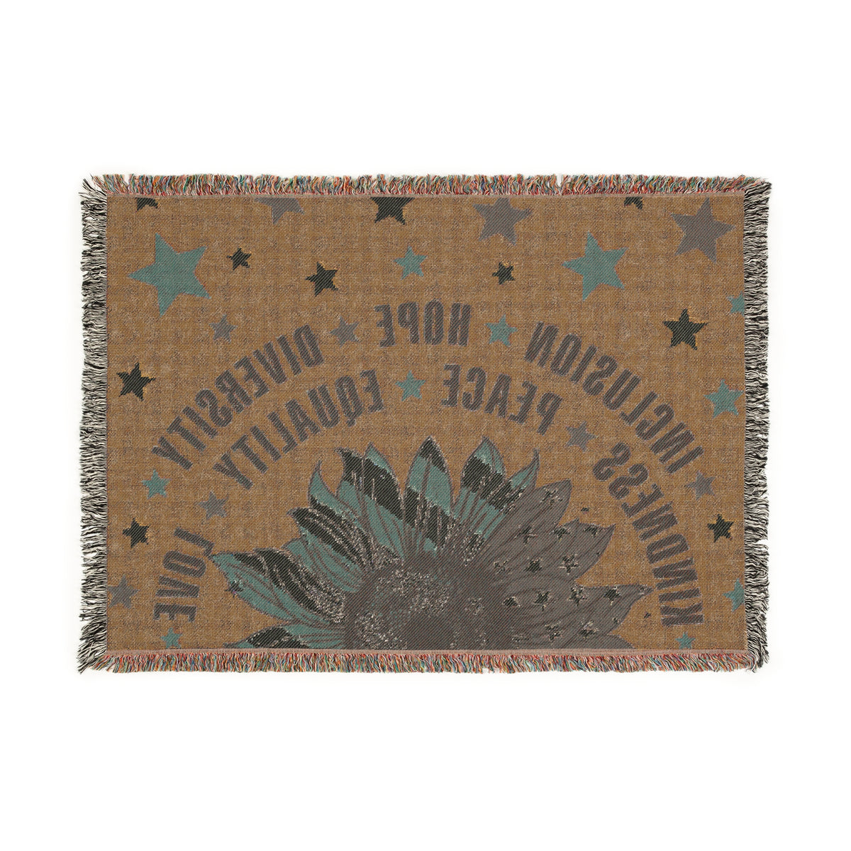 Patriotic Inclusion Equality Woven Blanket