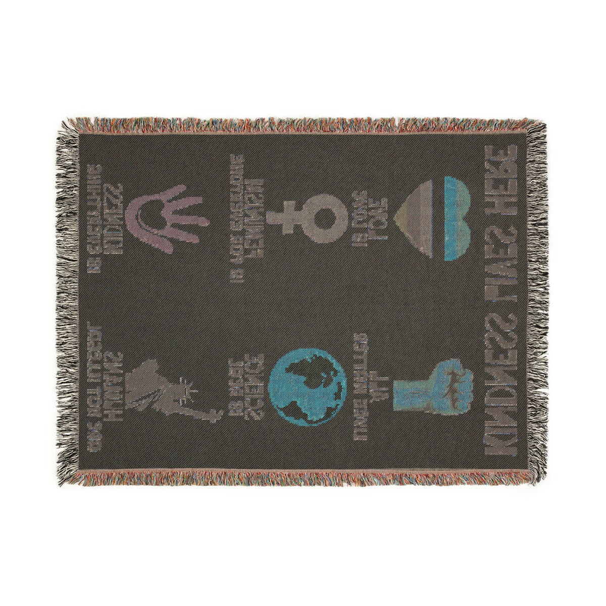 Kindness Lives Here Progressive Woven Blanket
