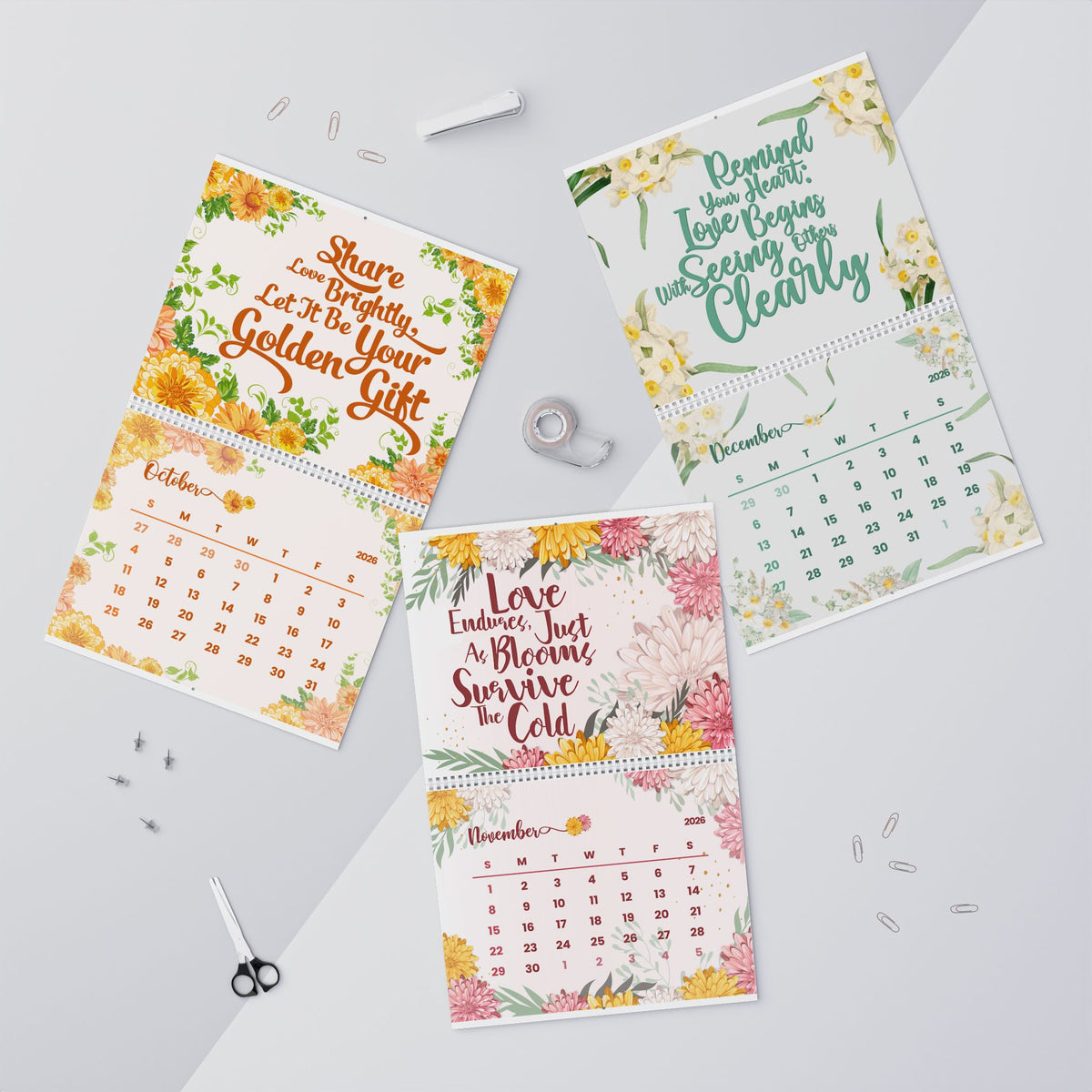 Let Every Month Bloom 2026 Wall Calendar