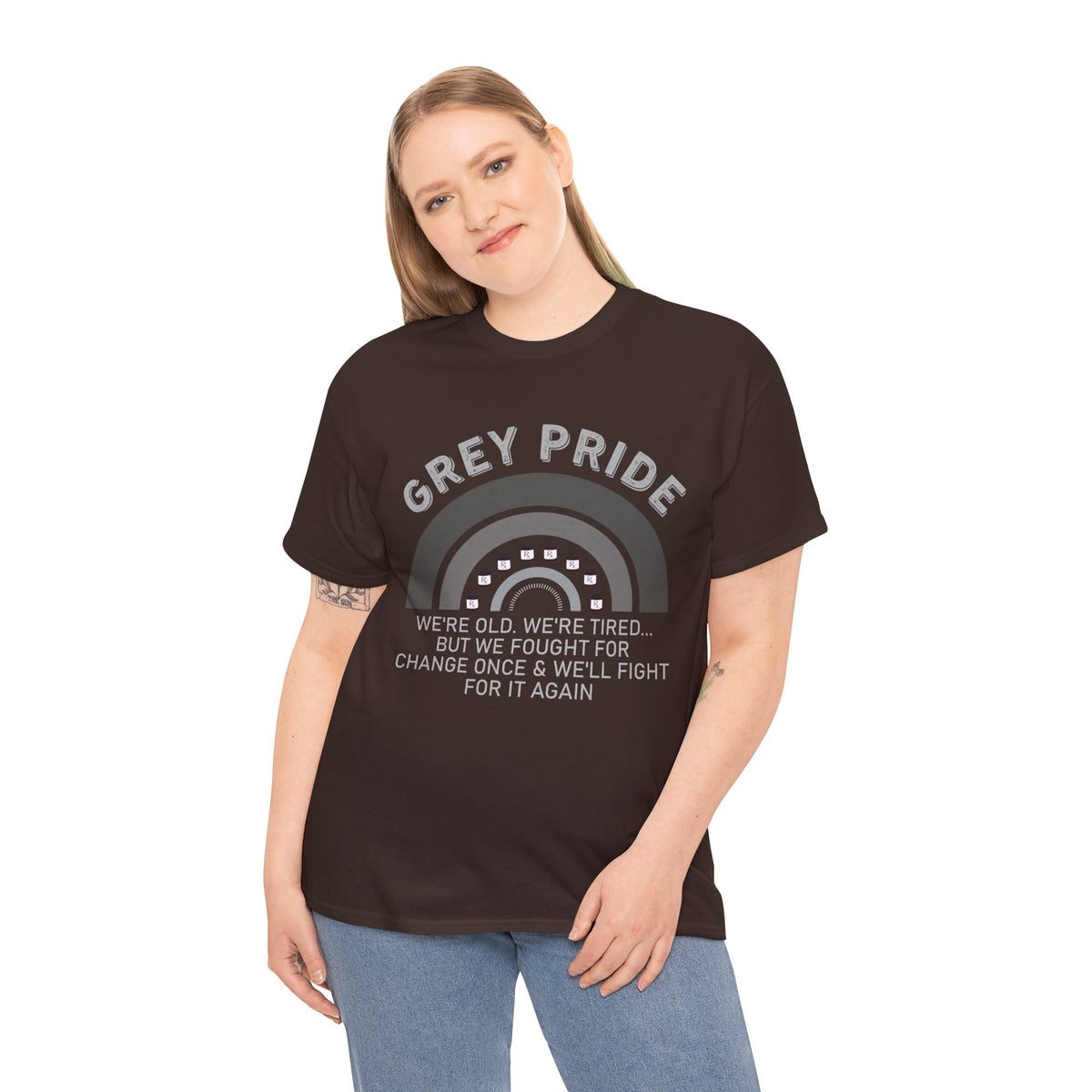 Grey Pride We Fought For Change Shirt
