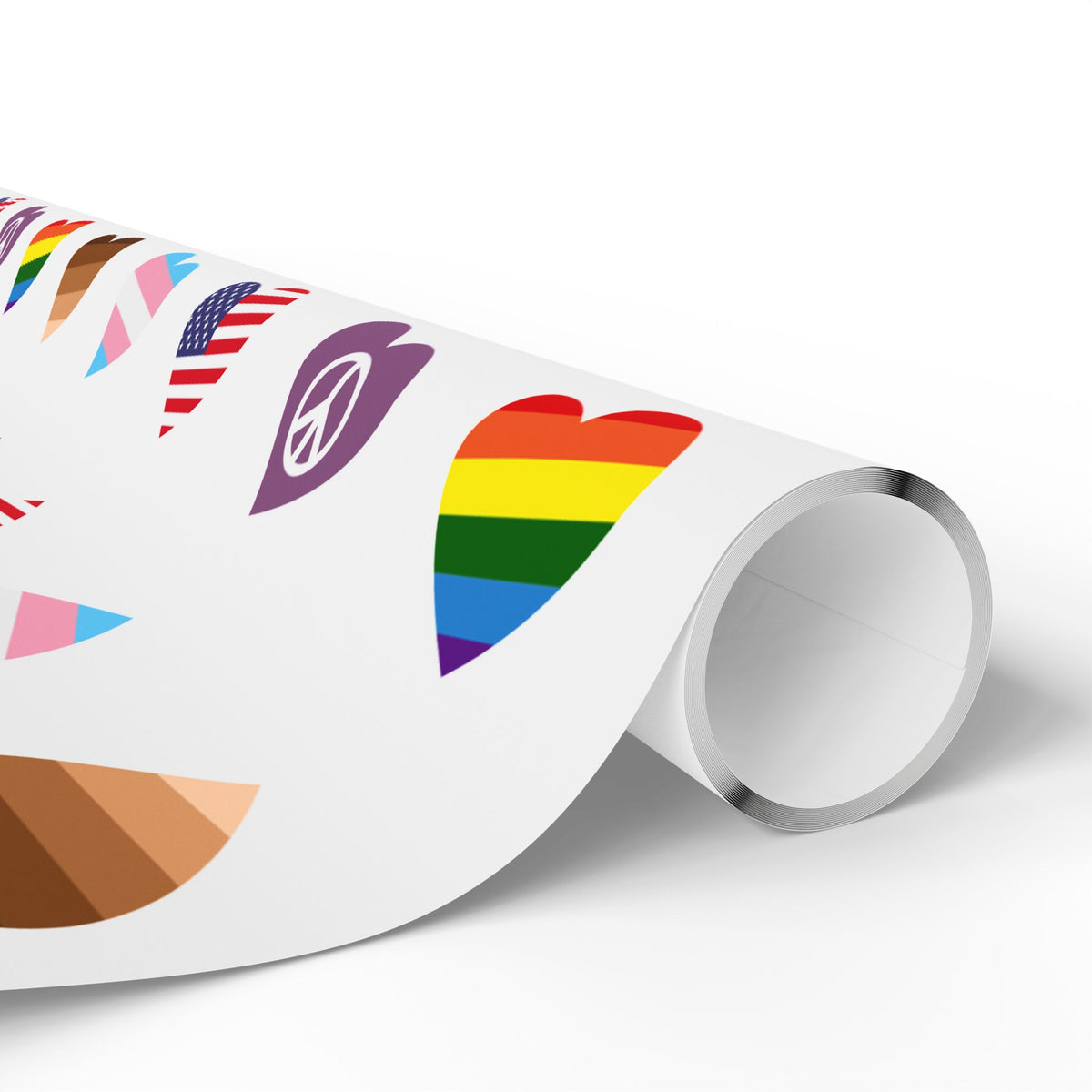 Unity Hearts Symbol Wrapping Paper Roll