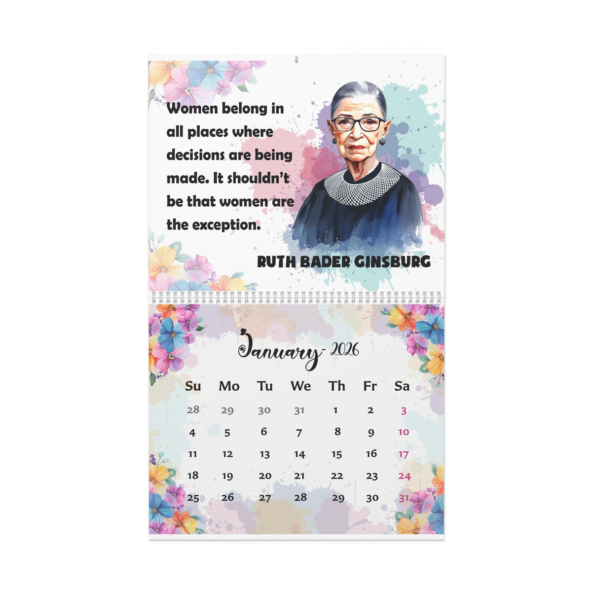 2026 Inspirational Women Wall Calendar