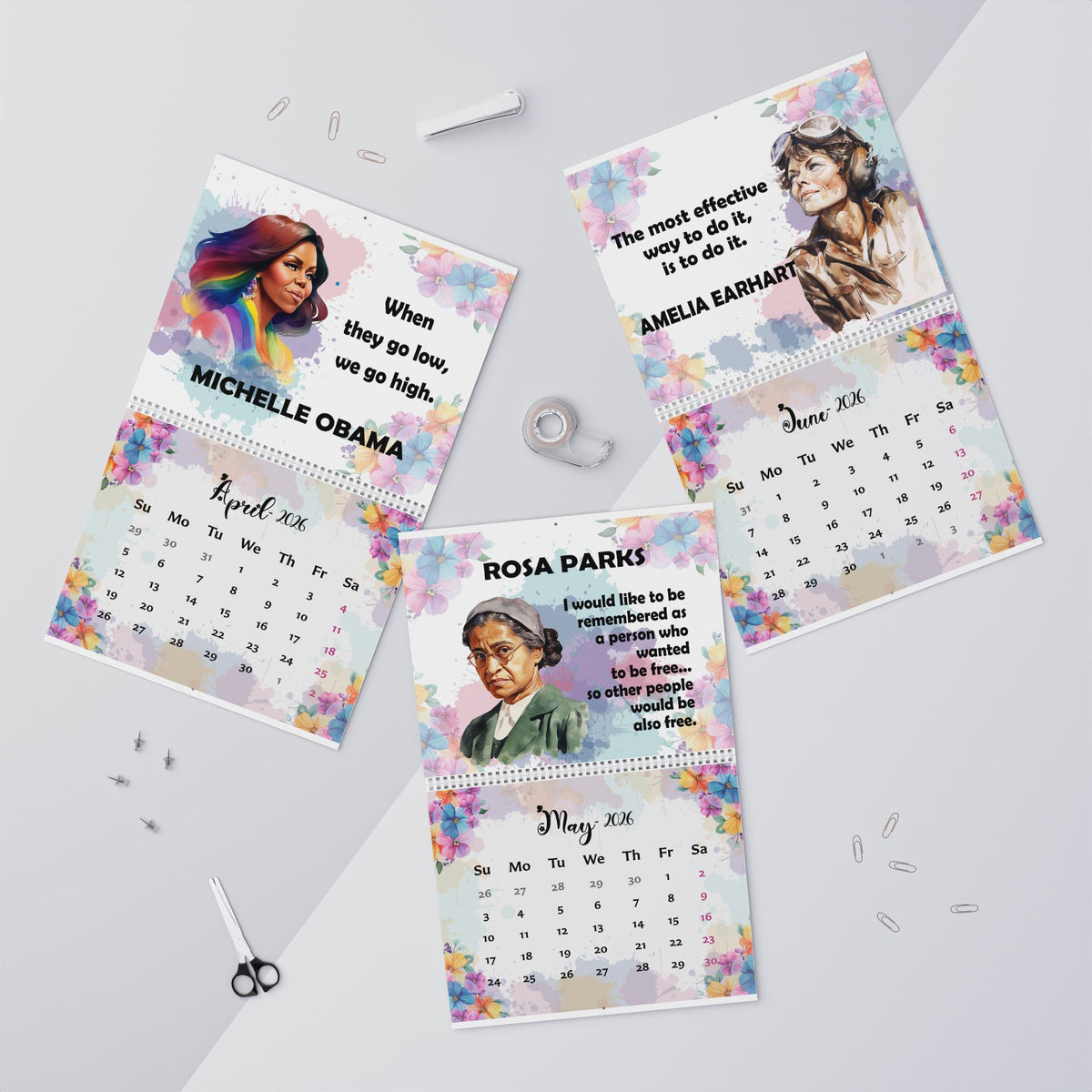 2026 Inspirational Women Wall Calendar