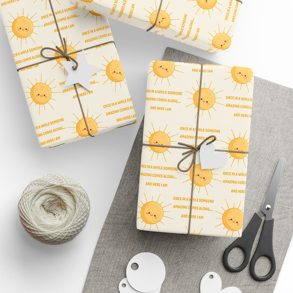 Sunshine Quote Inspirational Wrapping Paper