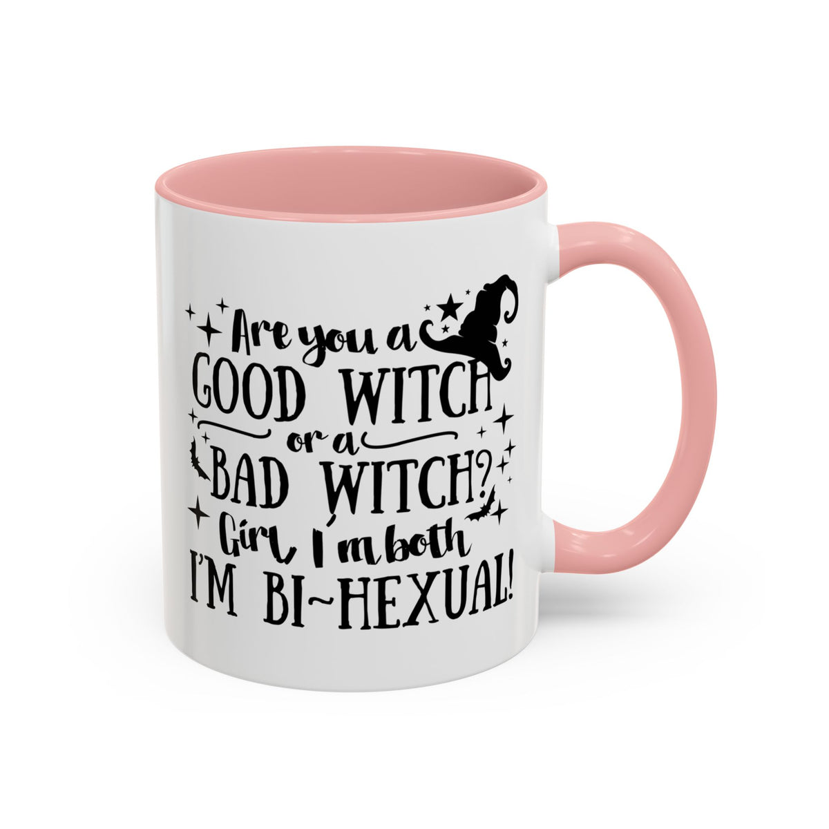 Good Witch Bad Witch Bi-Hexual Accent Coffee Mug (11, 15oz)