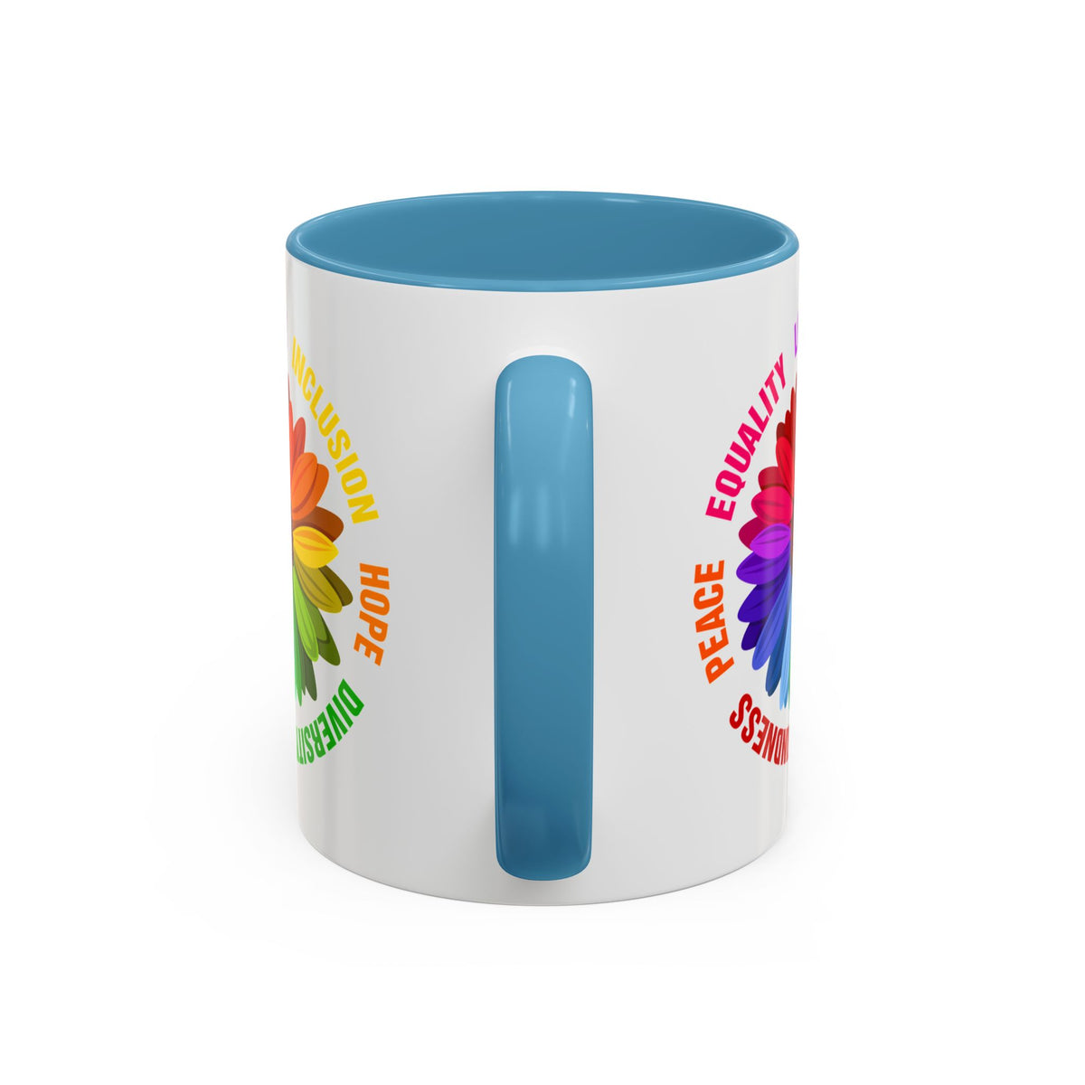 Kindness Peace Equality Love Inclusion Hope Diversity Accent Coffee Mug (11, 15oz)