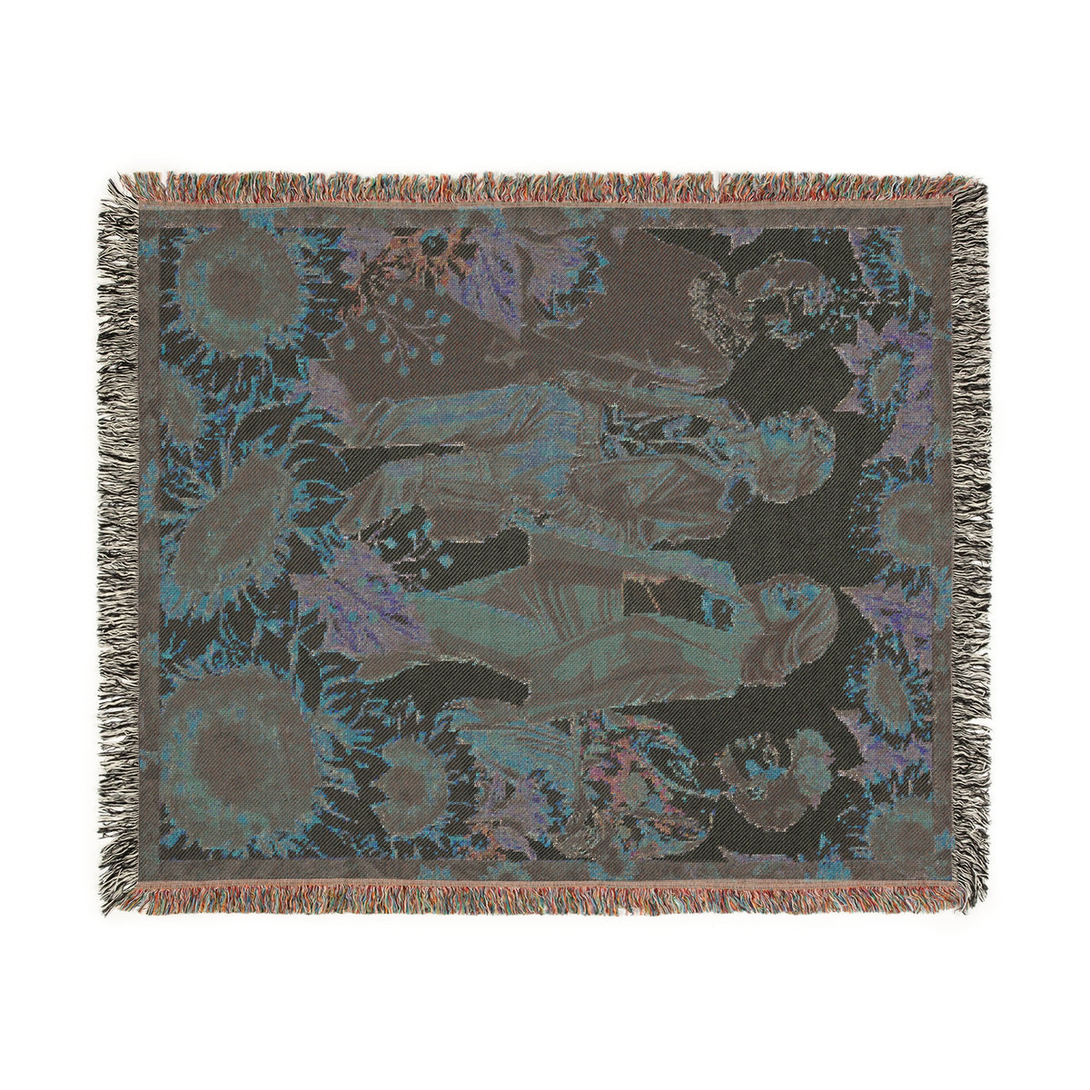 Inspiring Women Sunflower Woven Blanket