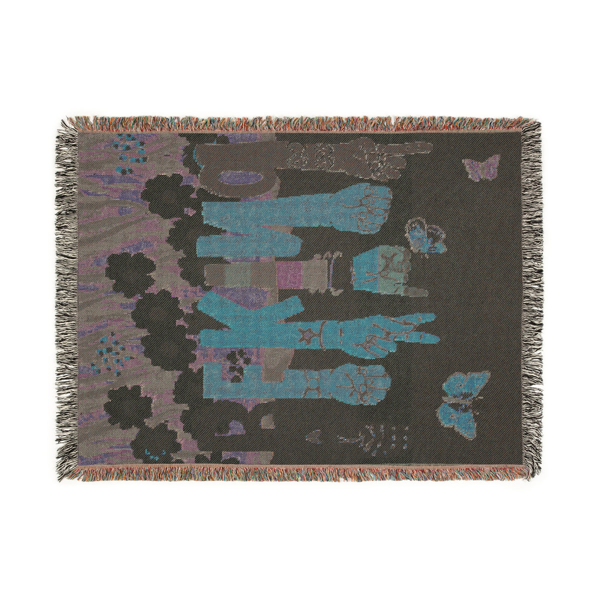 Be Kind Hands Woven Blanket