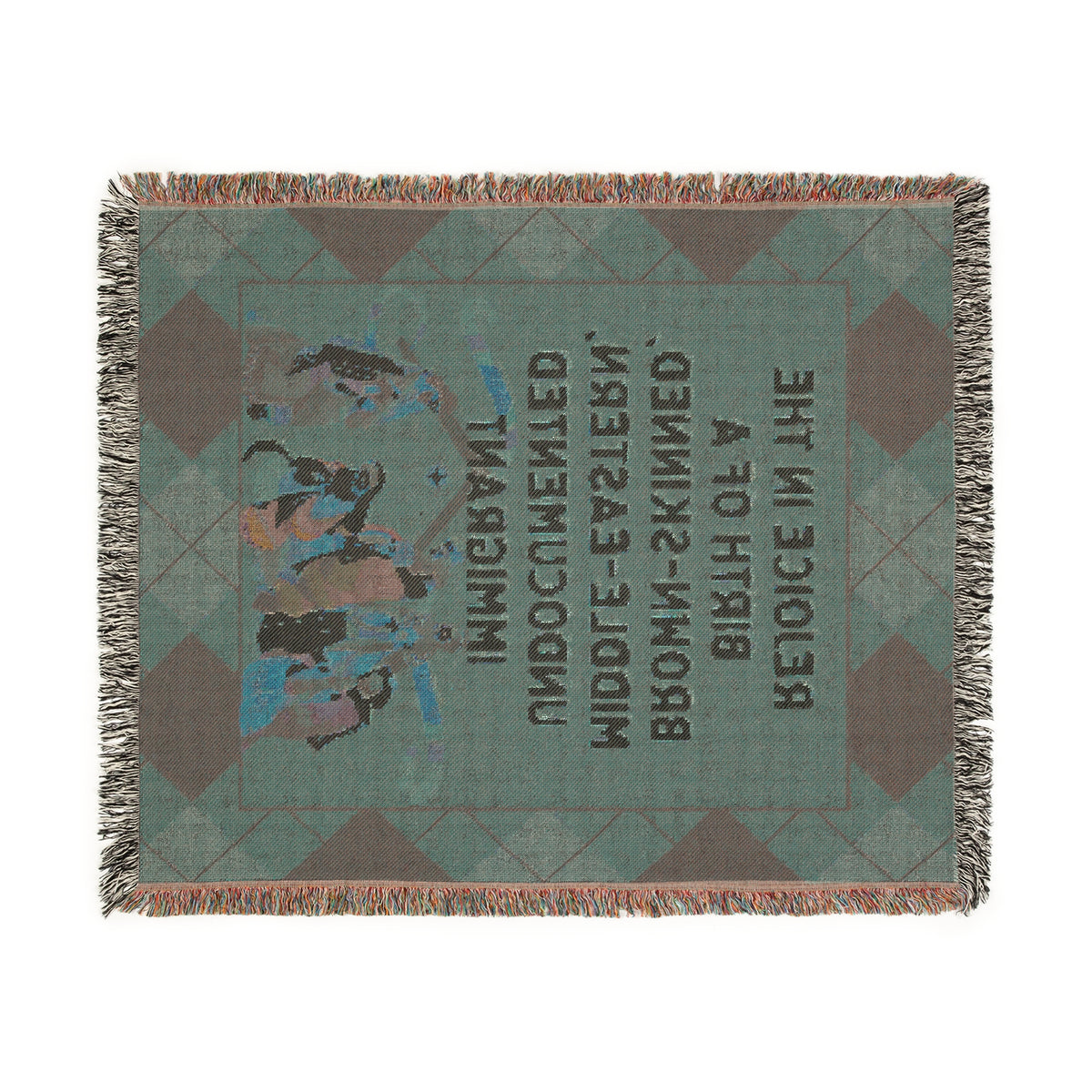 Rejoice In His Journey Woven Blanket