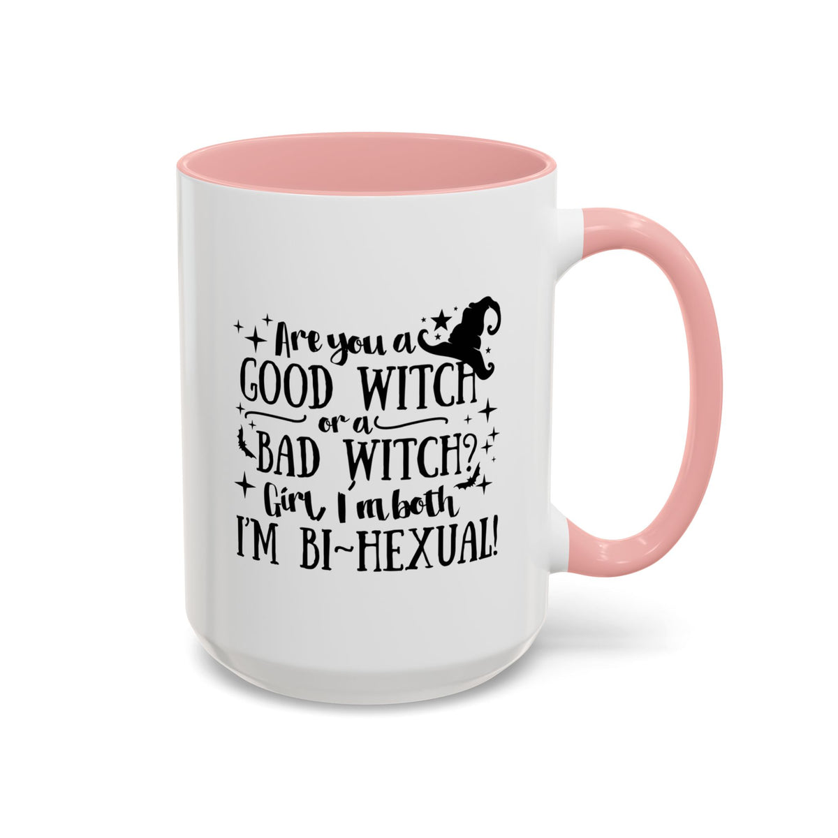 Good Witch Bad Witch Bi-Hexual Accent Coffee Mug (11, 15oz)