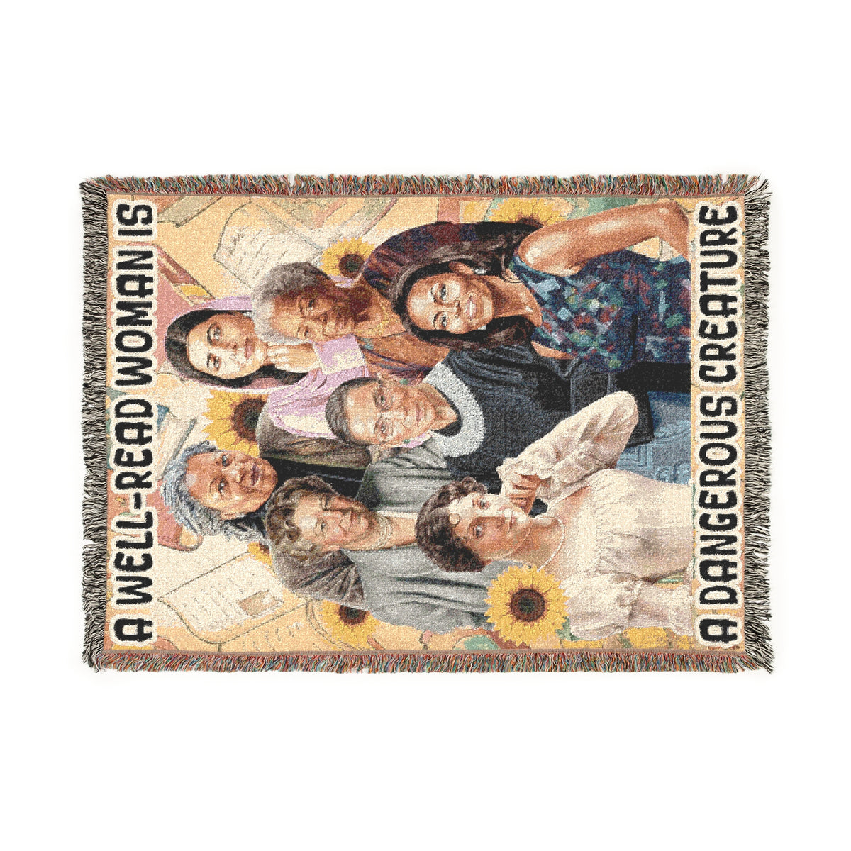 Well Read Woman Woven Blanket