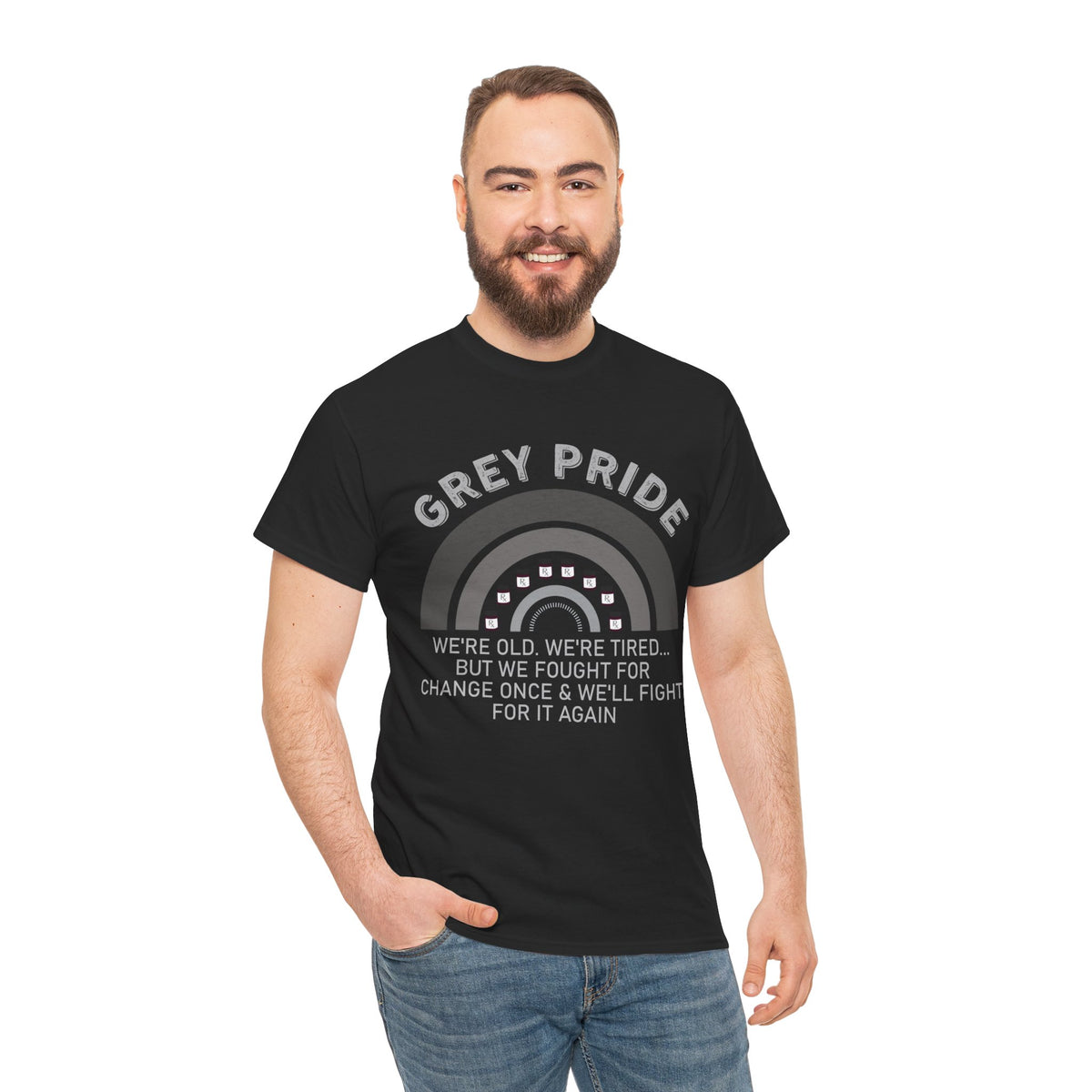 Grey Pride We Fought For Change Shirt