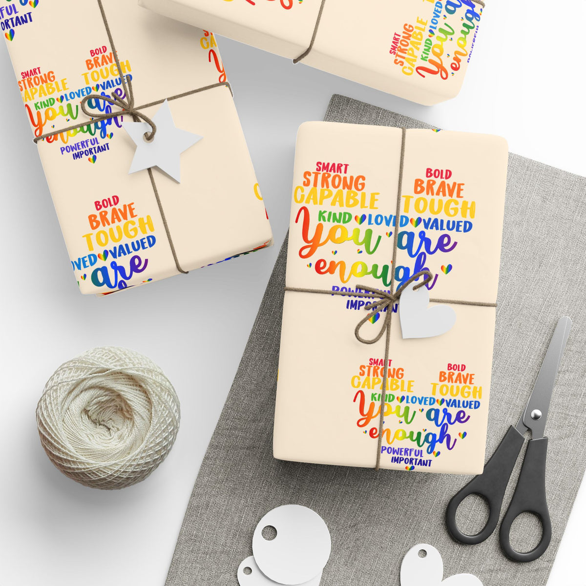 You Are Enough Empowerment Wrapping Paper Roll