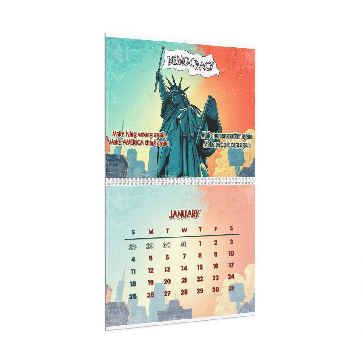 The Liberty No Kings Wall Calendar 2026
