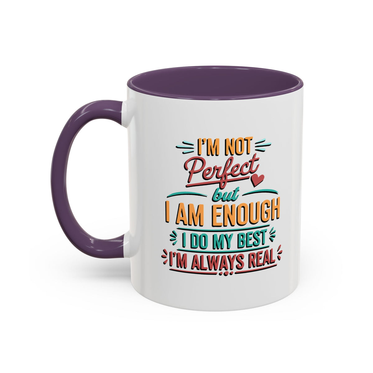 I Am Enough Motivational Accent Mug