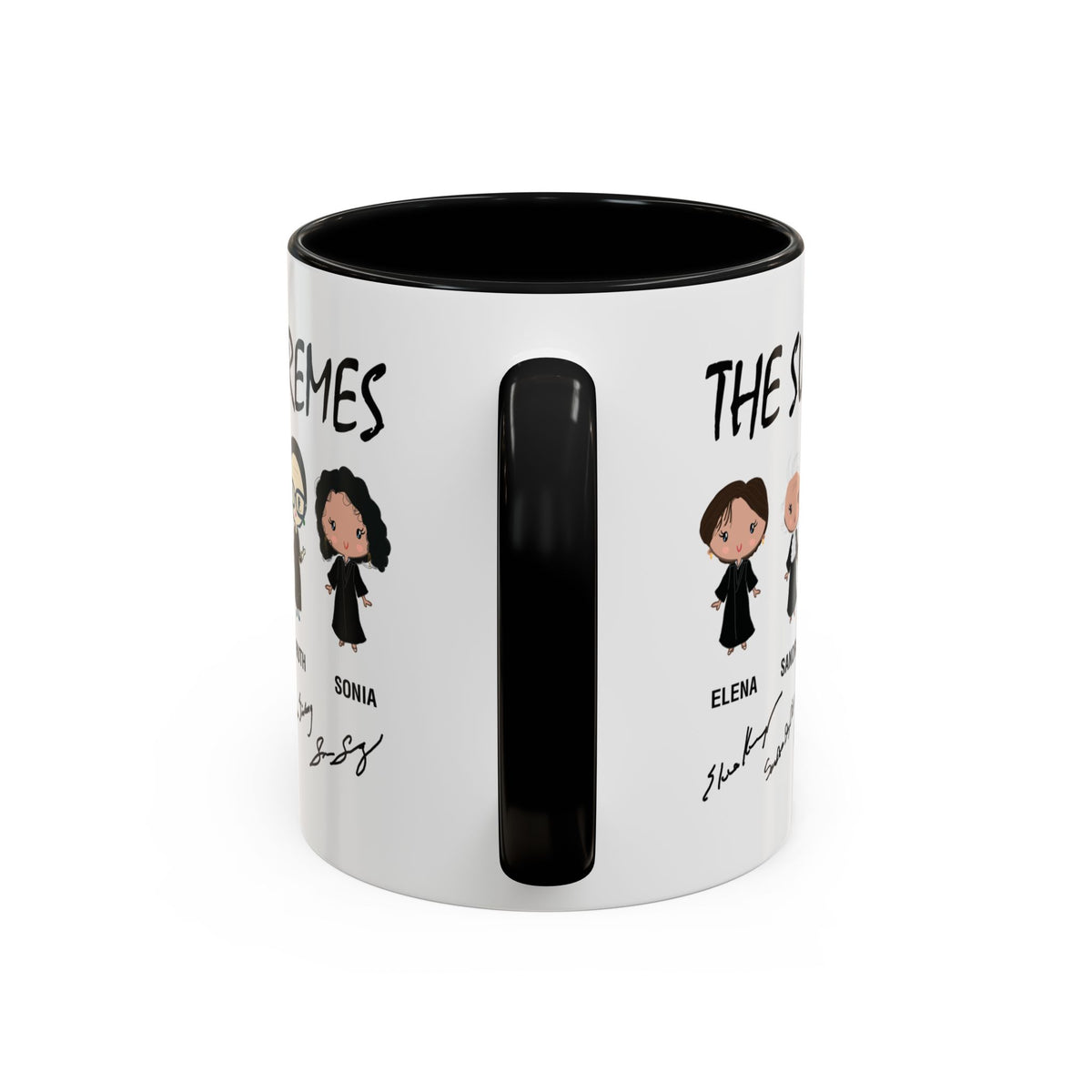 The Supremes Supreme Court Justices RBG Cute Chibi Accent Coffee Mug (11, 15oz)