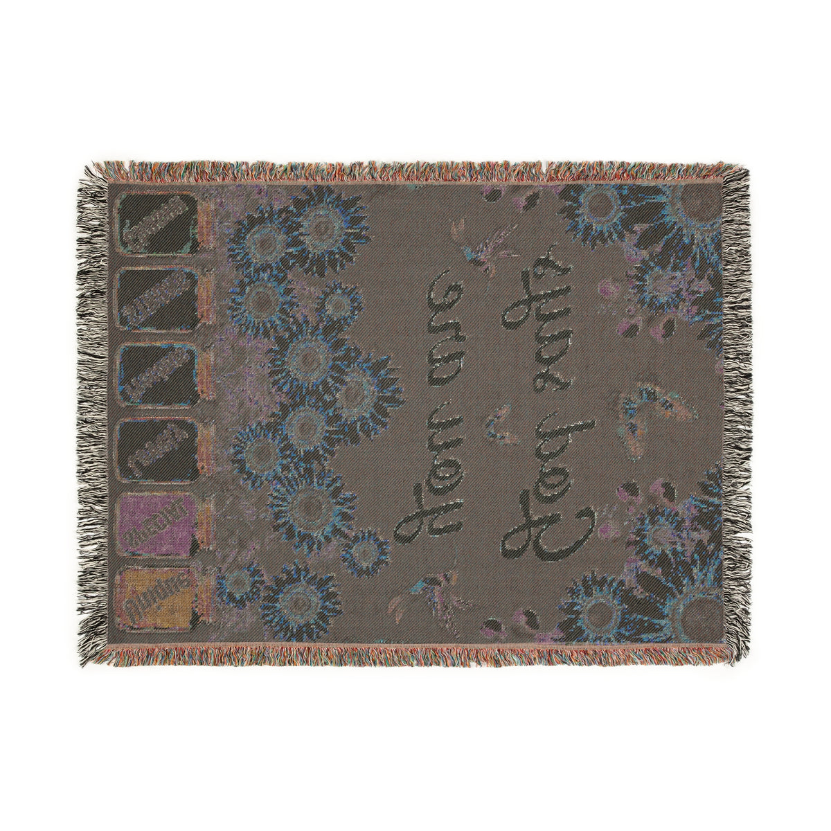 God Says You Are Sunflower Woven Blanket