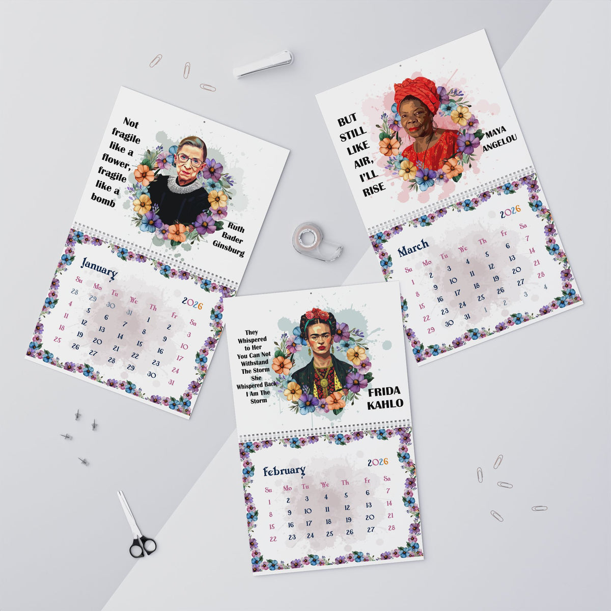 Inspirational Women Leaders 2026 Wall Calendar