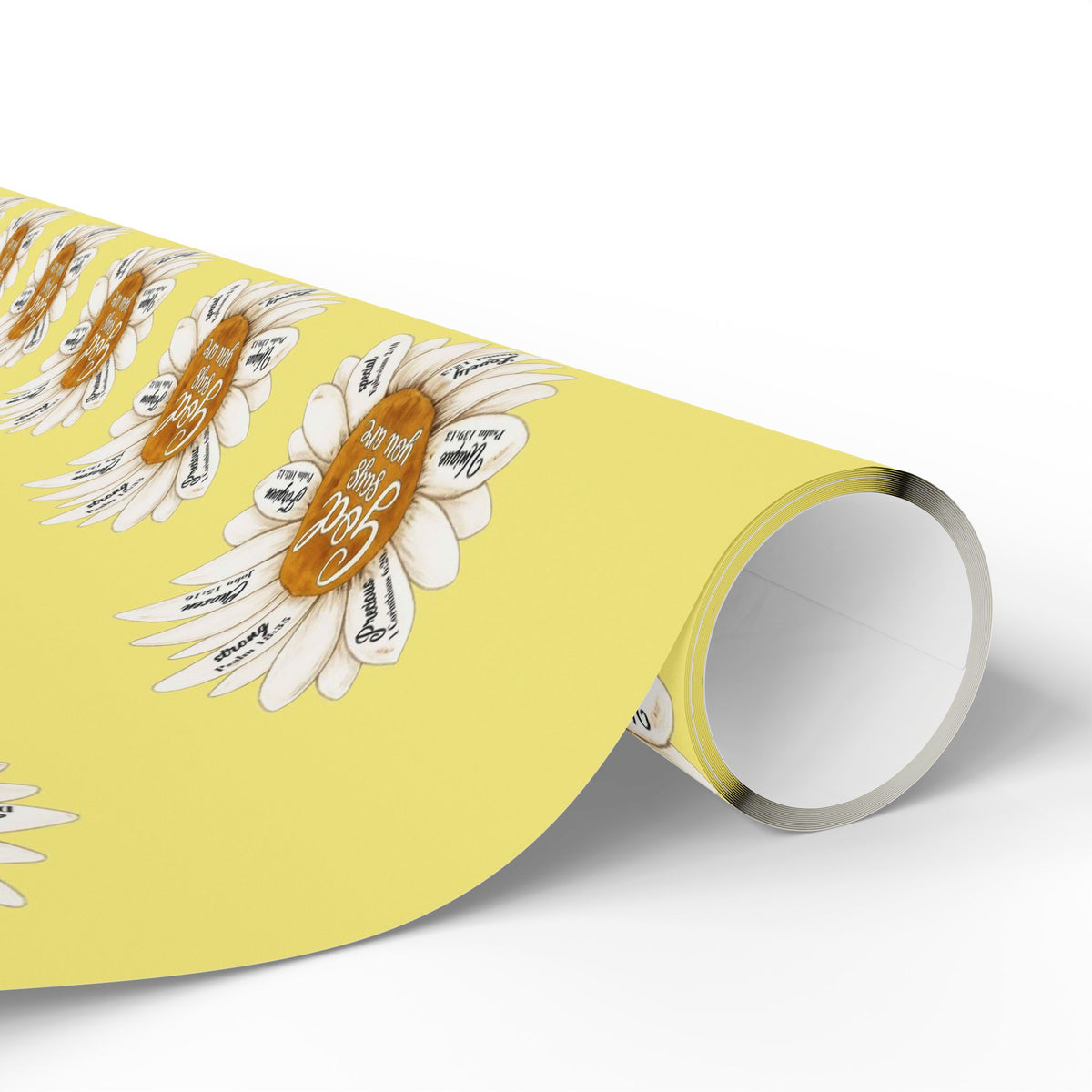God Says You Are Sunflower Wrapping Paper Roll