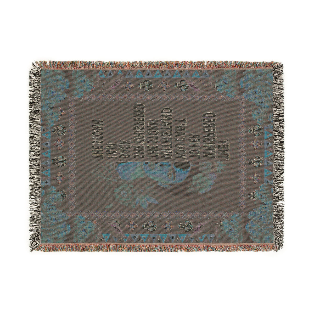 Frida Kahlo I Am The Storm Woven Blanket