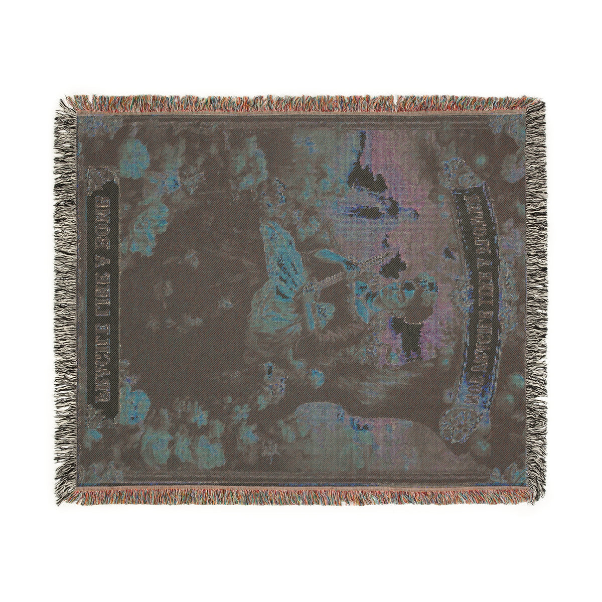 Not Fragile Like A Flower Woven Blanket