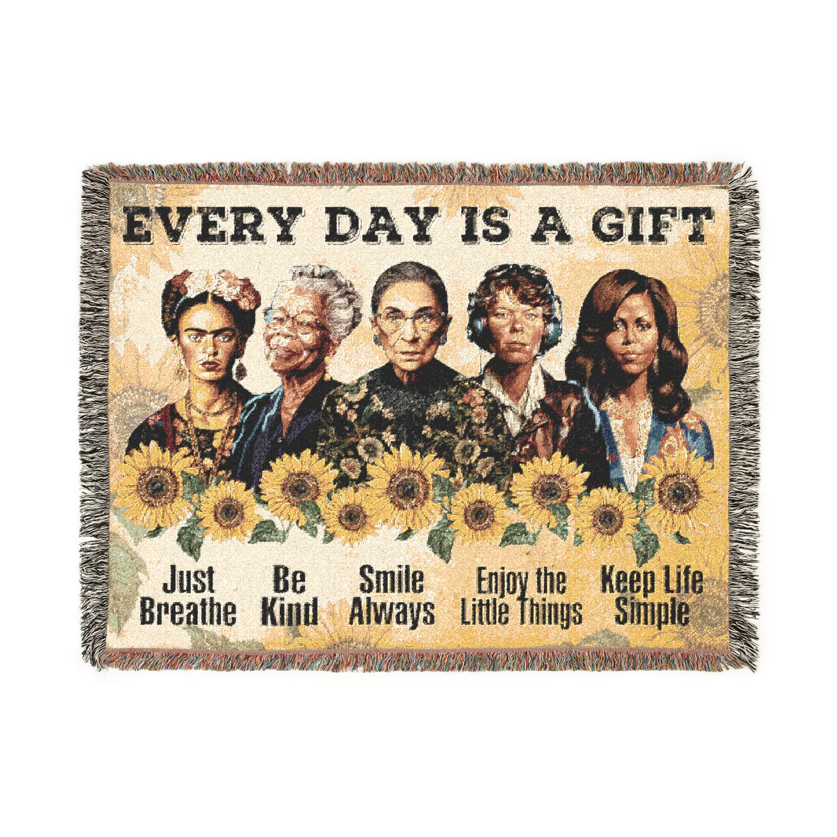 Every Day Is A Gift Woven Blanket