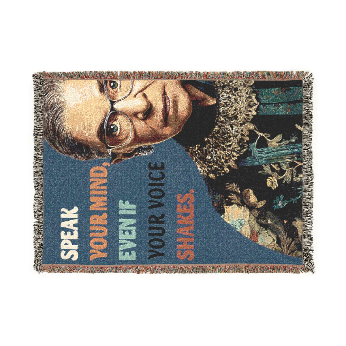 Speak Your Mind RBG Woven Blanket