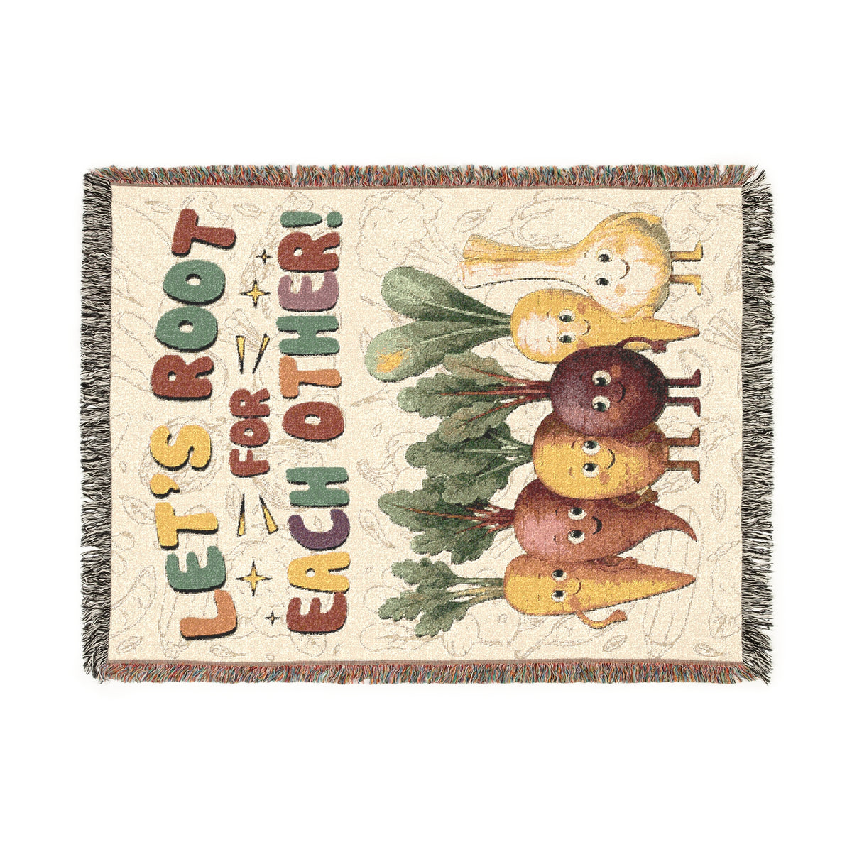 Let’s Root For Each Other Woven Blanket