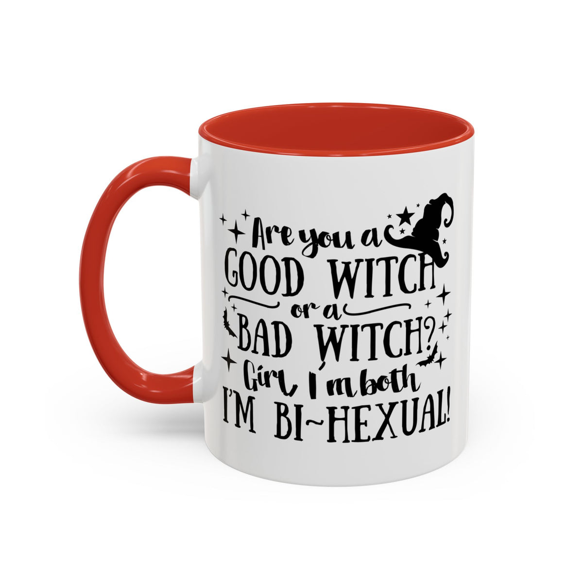 Good Witch Bad Witch Bi-Hexual Accent Coffee Mug (11, 15oz)