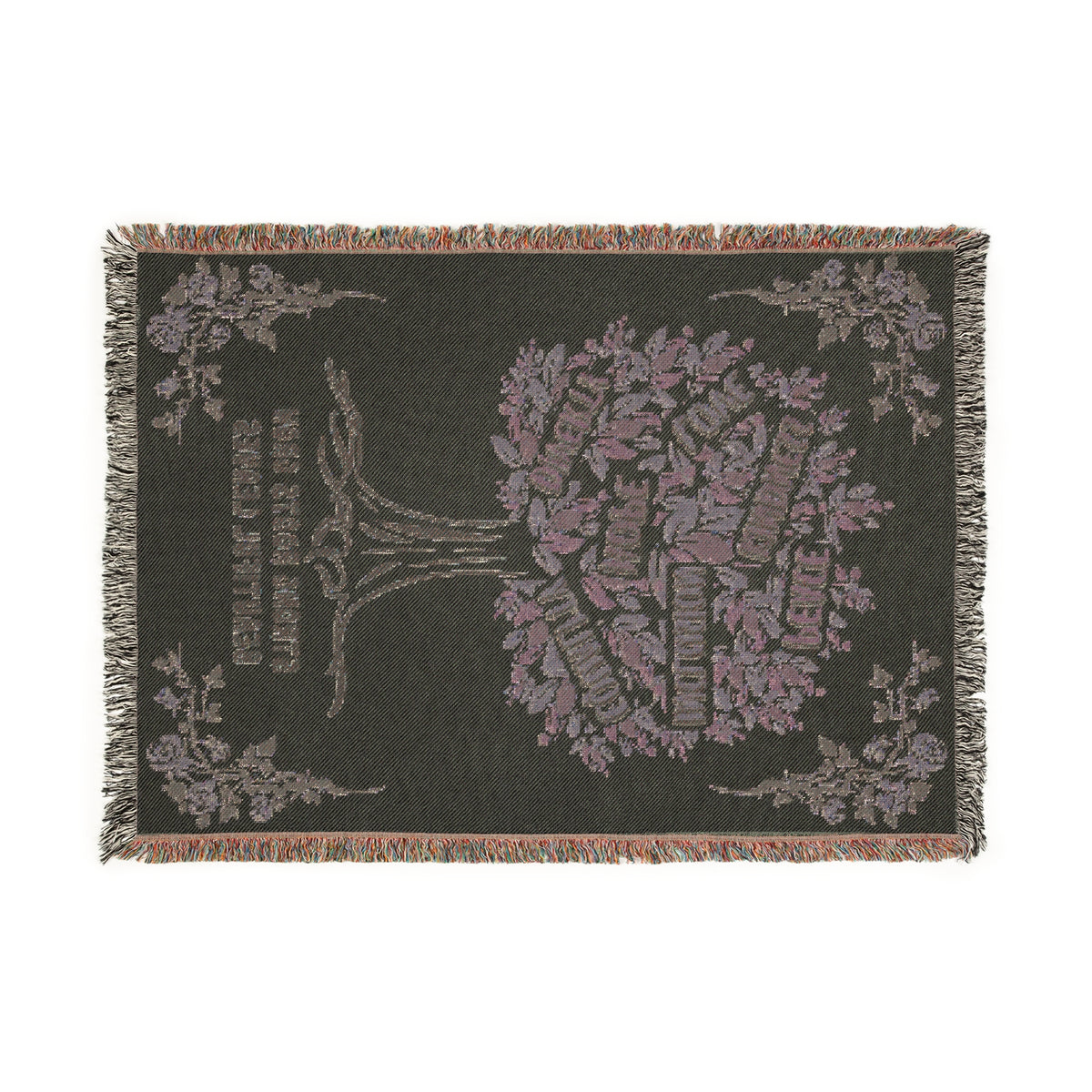 Strong Roots Grow Beautiful Leaves Woven Blanket