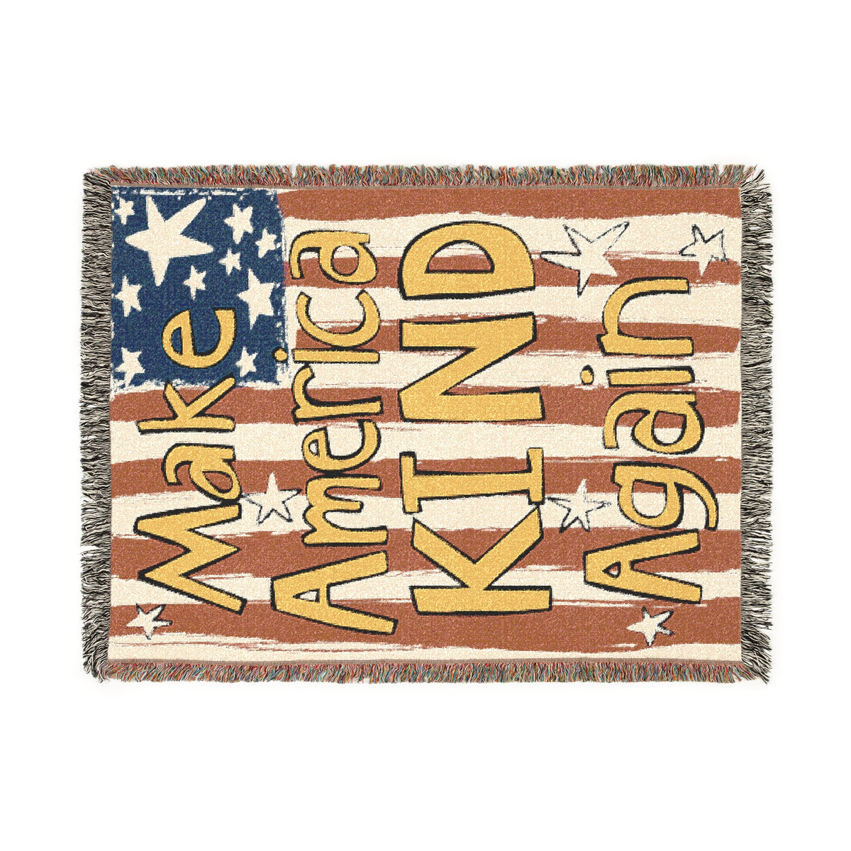 Make America Kind Again Woven Blanket