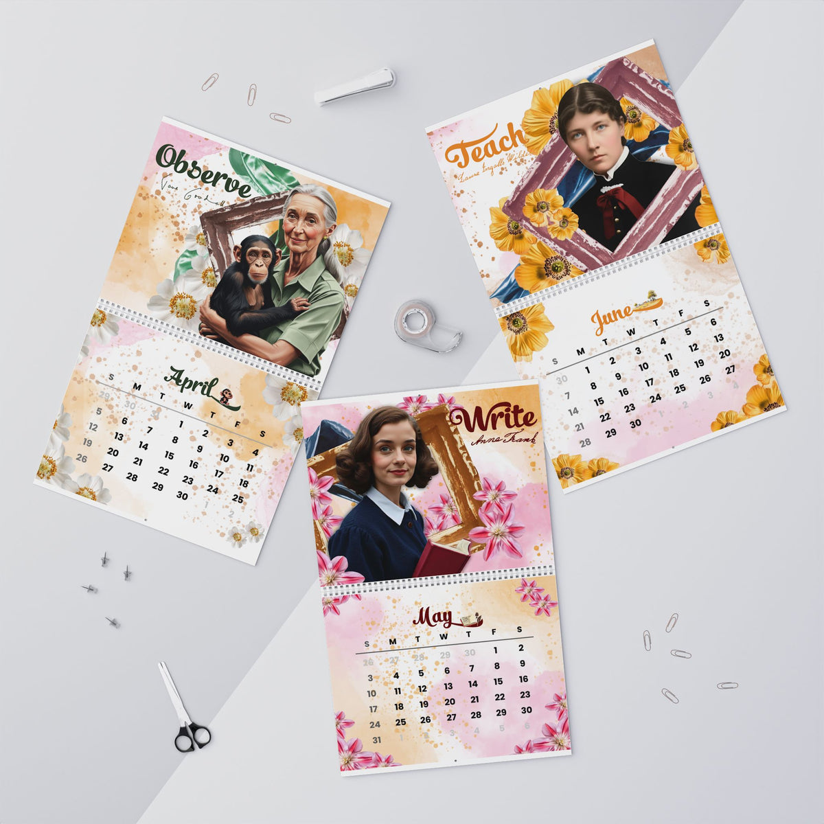 2026 Well Behaved Women Seldom Make History Wall Calendar