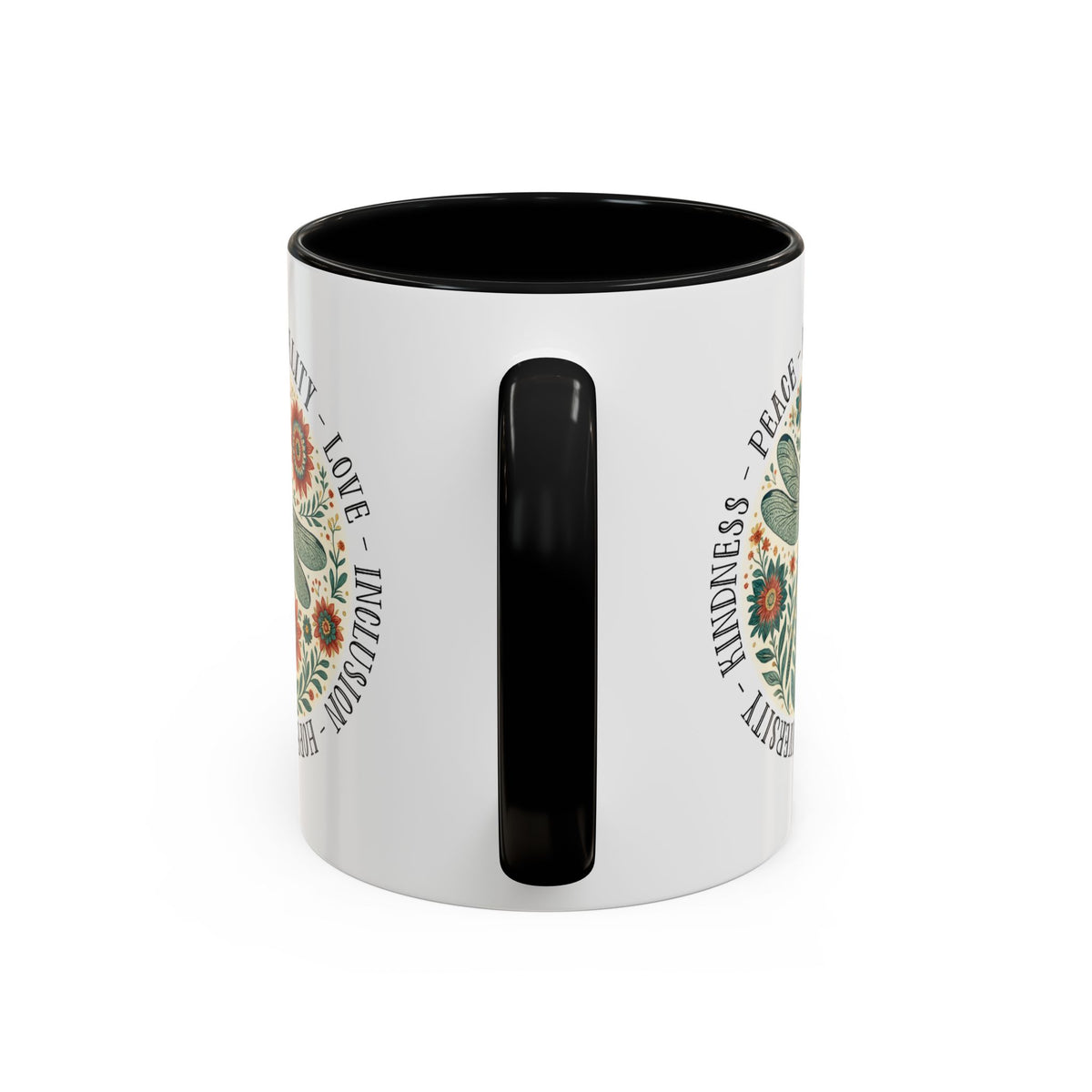 Kindness Peace Equality Love Inclusion Hope Diversity Accent Mug