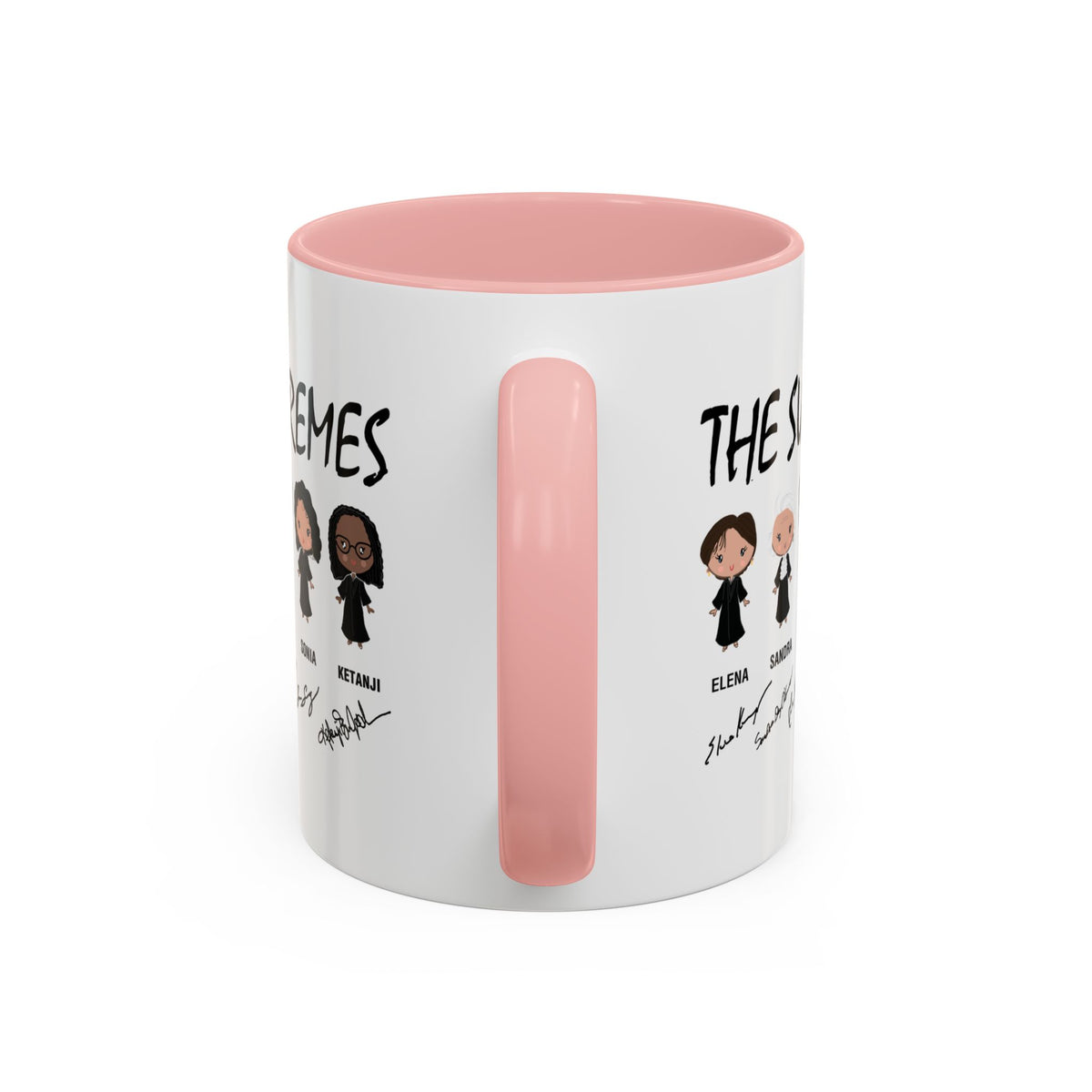 The Supremes Ketanji Brown Jackson SCOTUS RBG Sotomayor Chibi Accent Coffee Mug (11, 15oz)