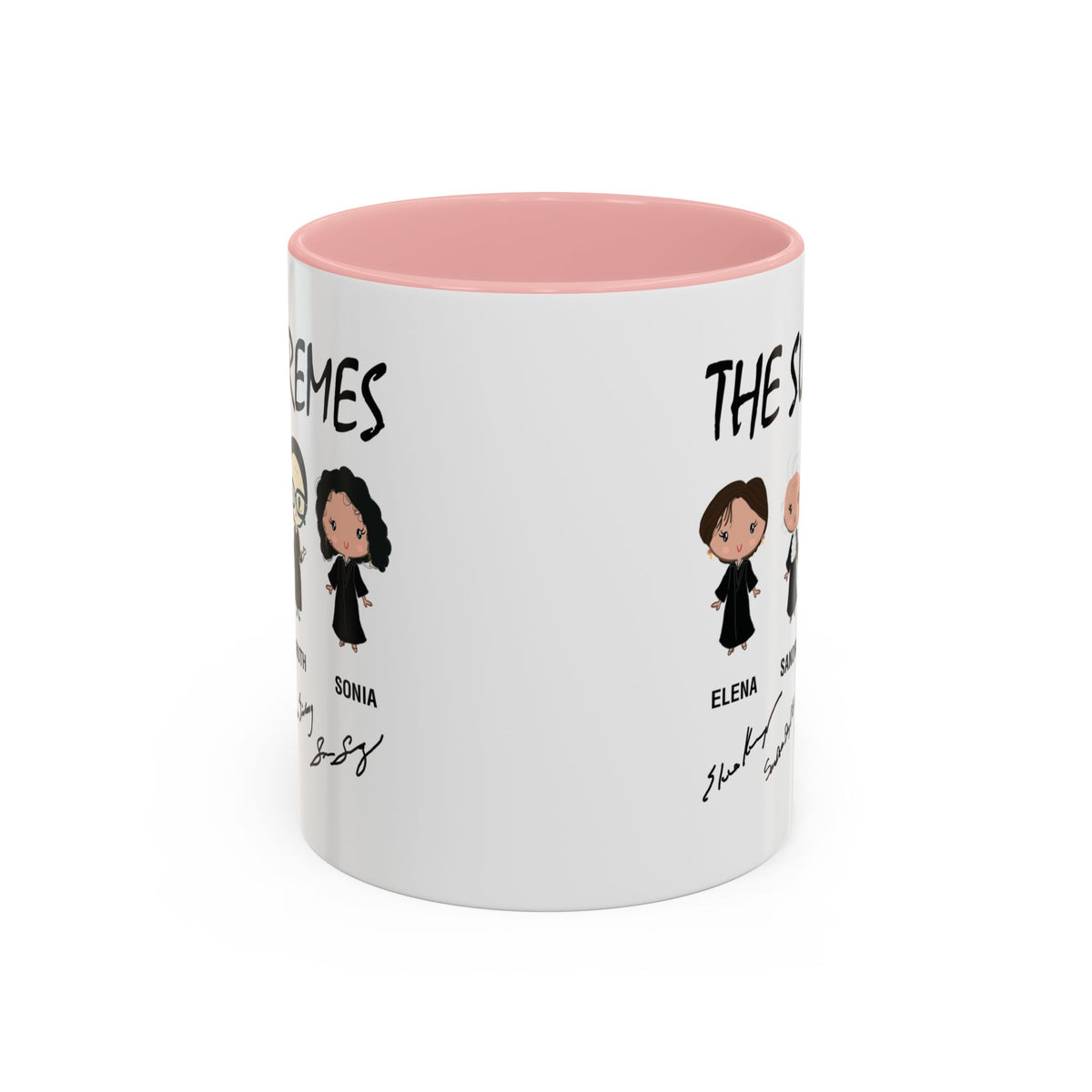 The Supremes Supreme Court Justices RBG Cute Chibi Accent Coffee Mug (11, 15oz)