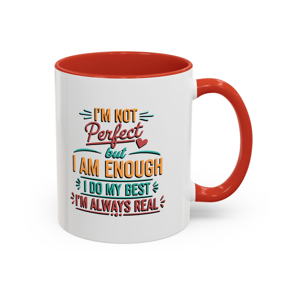 I Am Enough Motivational Accent Mug