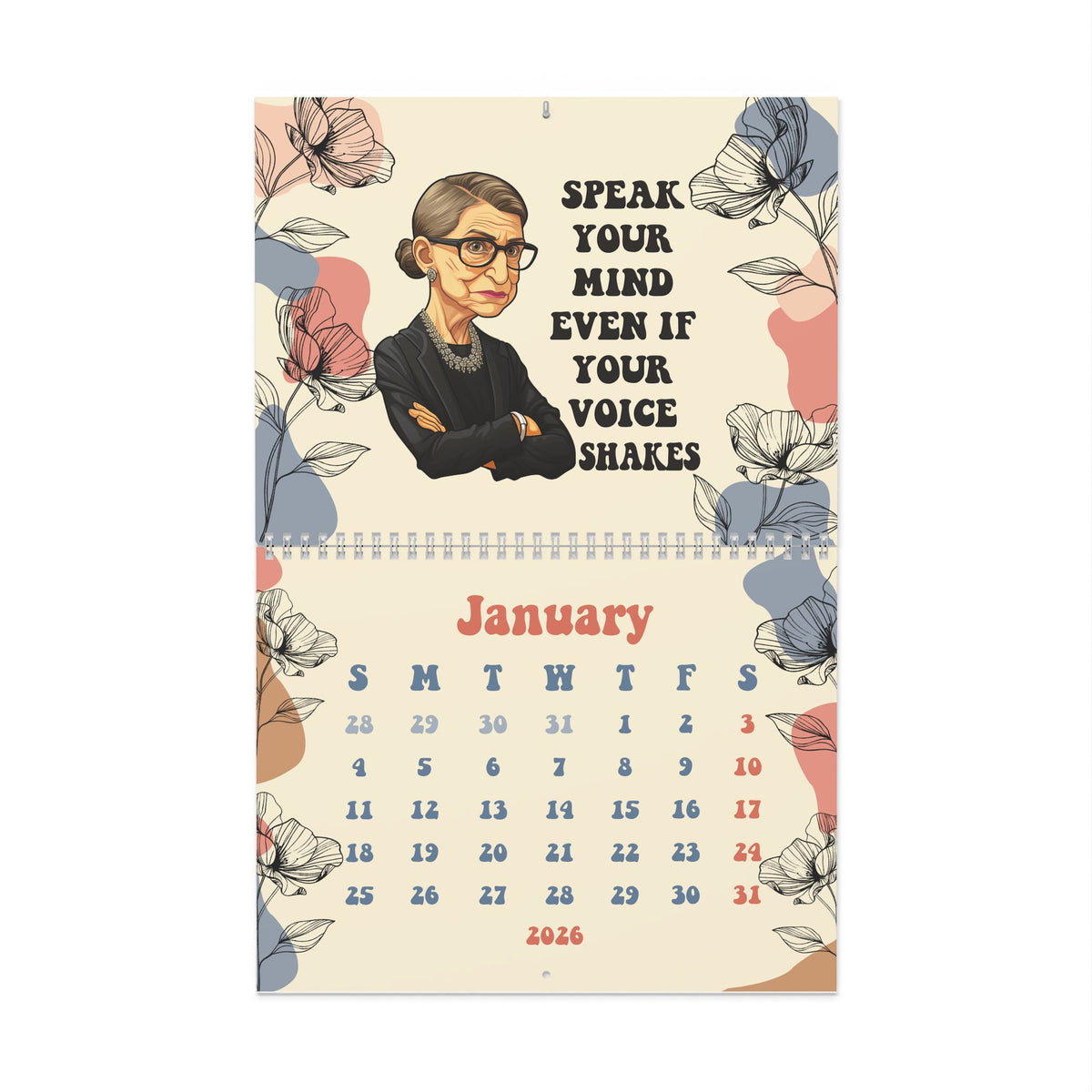 Women Who Can Change History 2026 Wall Calendar