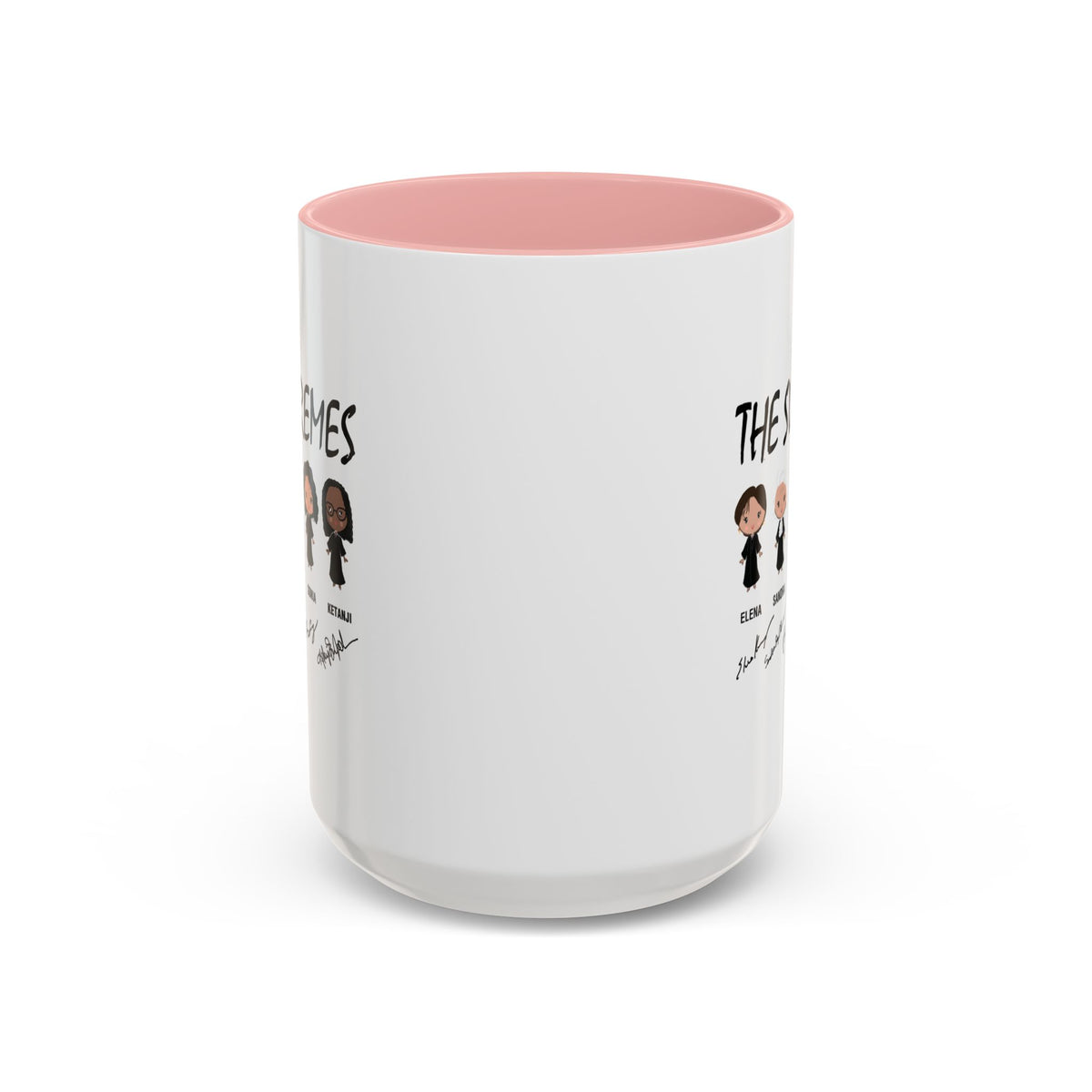 The Supremes Ketanji Brown Jackson SCOTUS RBG Sotomayor Chibi Accent Coffee Mug (11, 15oz)