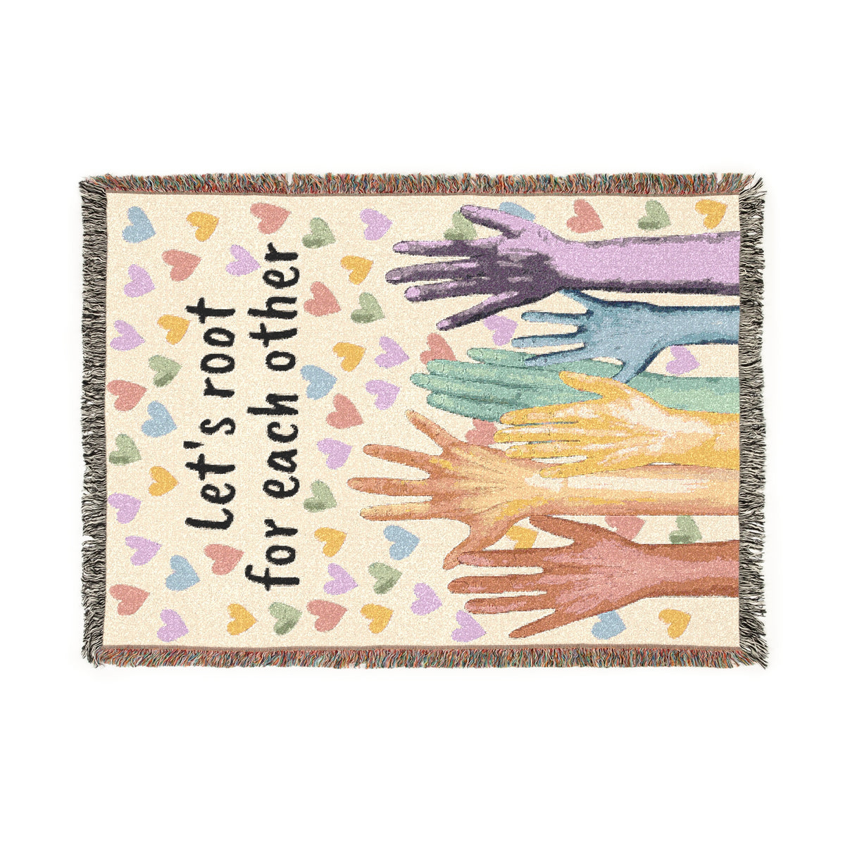 Growing Together Woven Throw Blanket