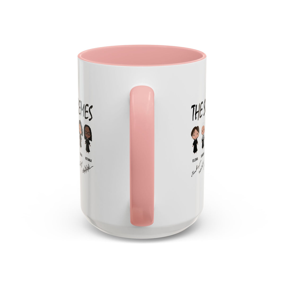 The Supremes Ketanji Brown Jackson SCOTUS RBG Sotomayor Chibi Accent Coffee Mug (11, 15oz)