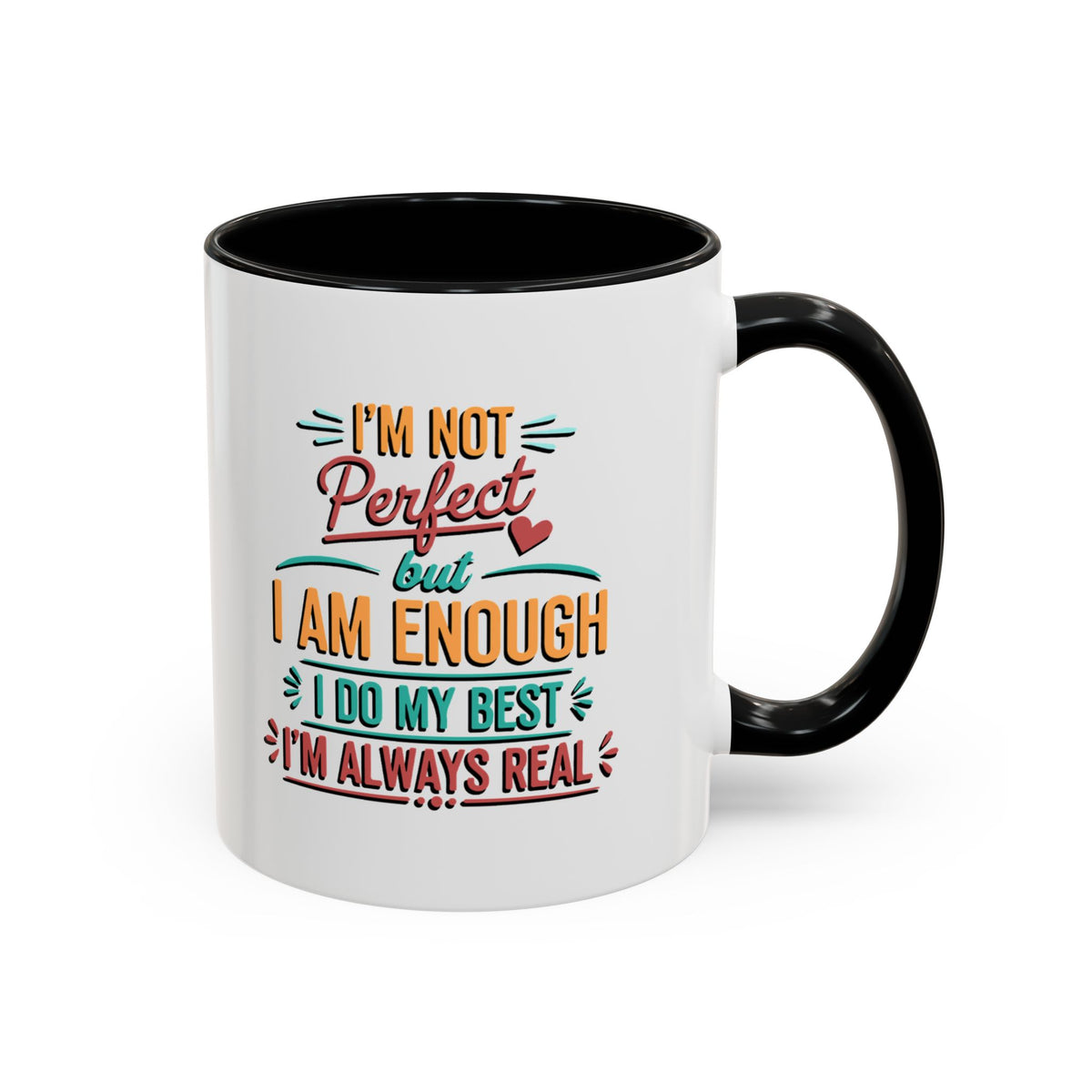 I Am Enough Motivational Accent Mug