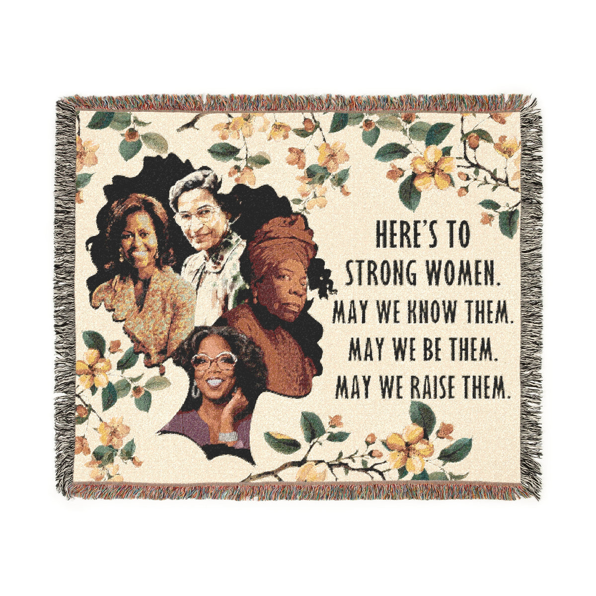 Strong Women Tribute Woven Blanket