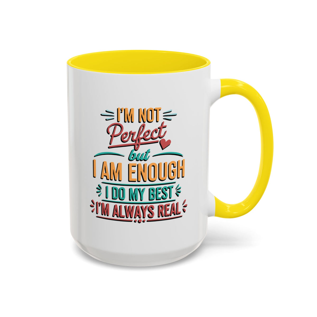I Am Enough Motivational Accent Mug