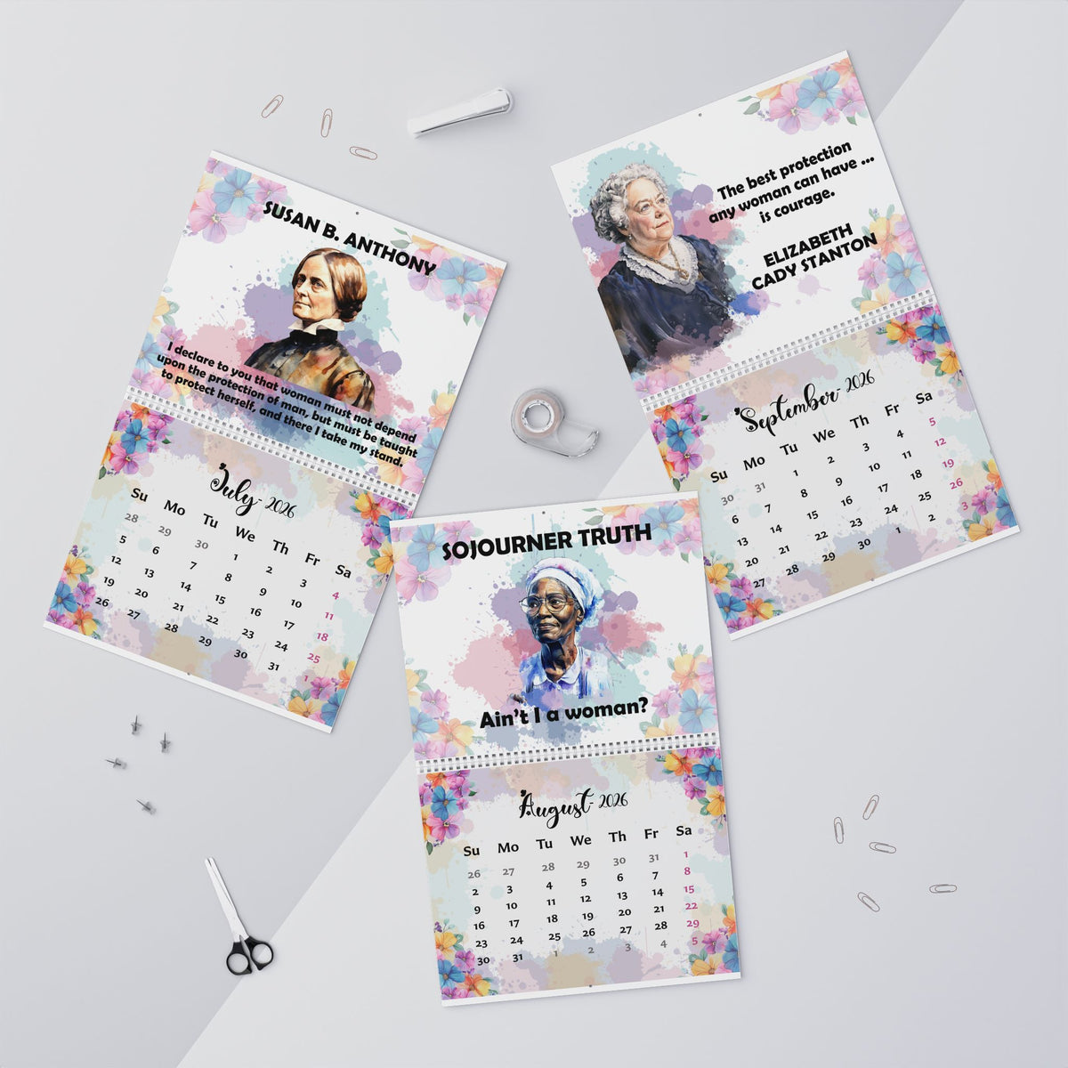 2026 Inspirational Women Wall Calendar