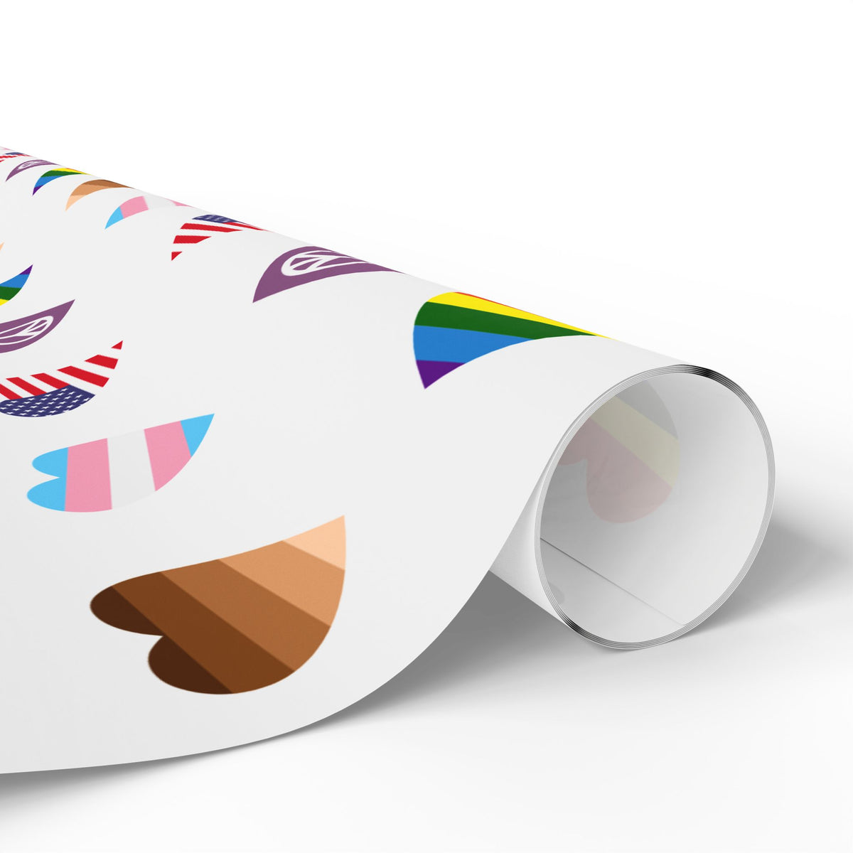 Unity Hearts Symbol Wrapping Paper Roll