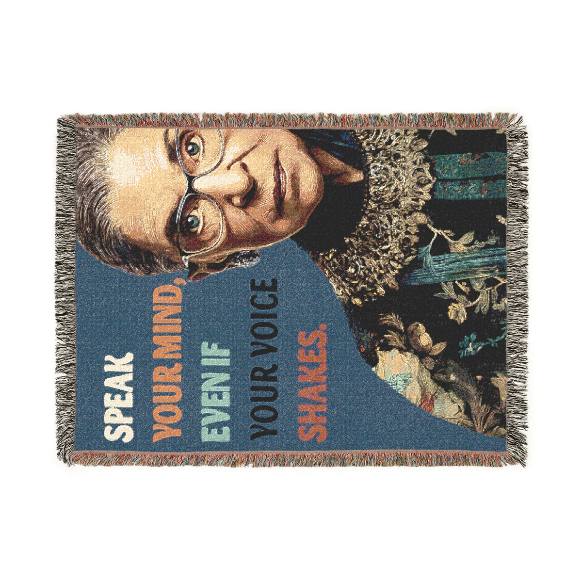 Speak Your Mind RBG Woven Blanket