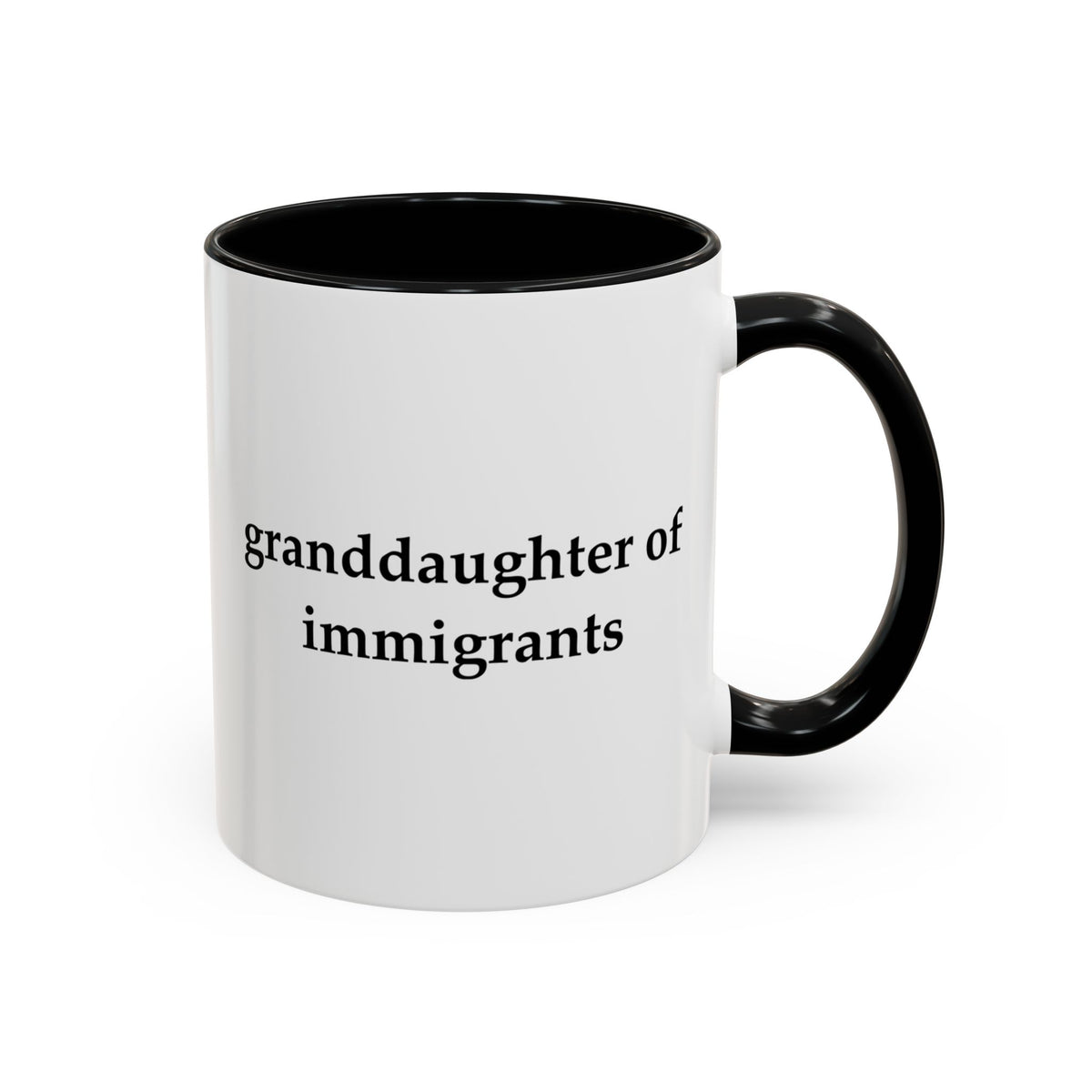 Granddaughter Of Immigrants Accent Coffee Mug (11, 15oz)