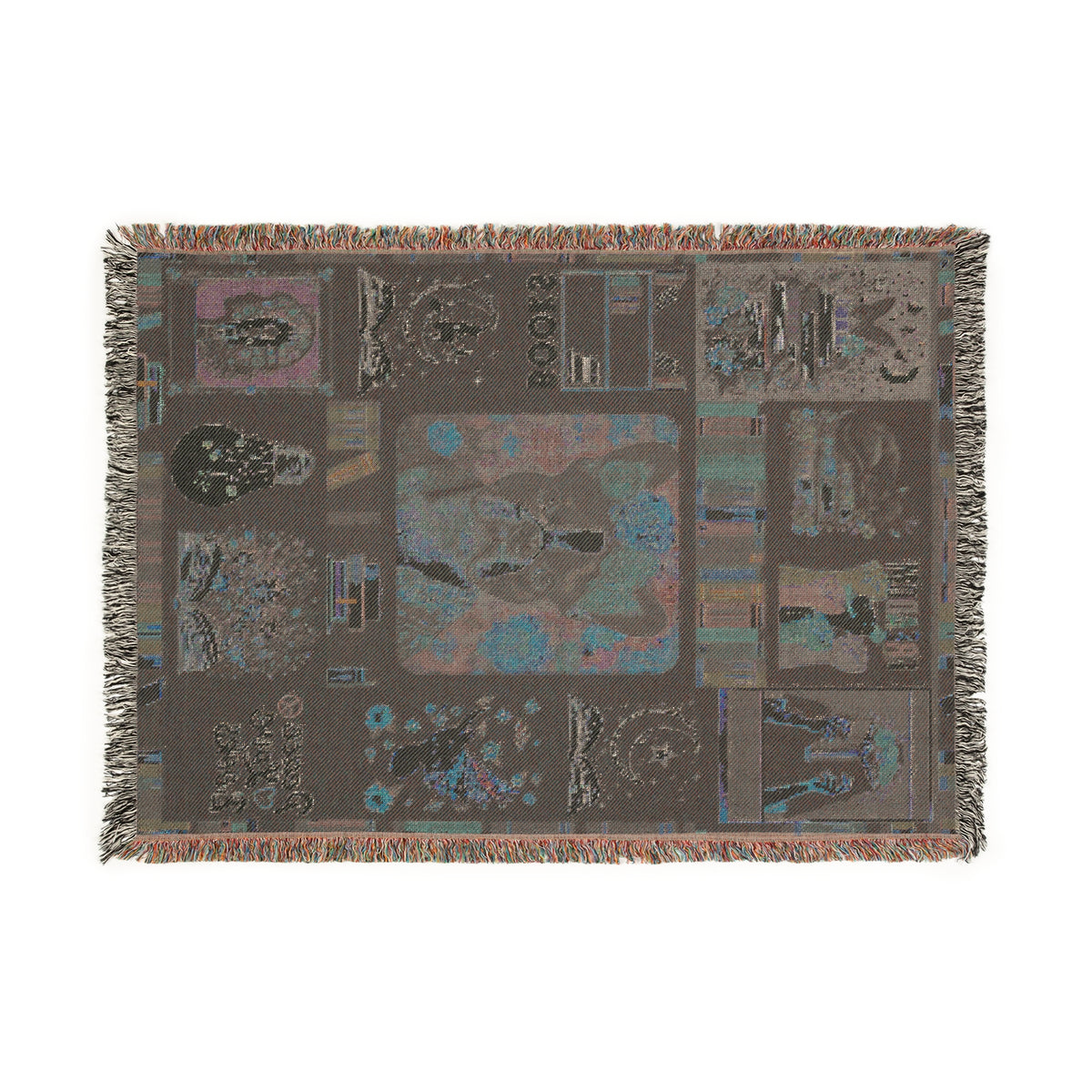 Peace Love Books Woven Blanket